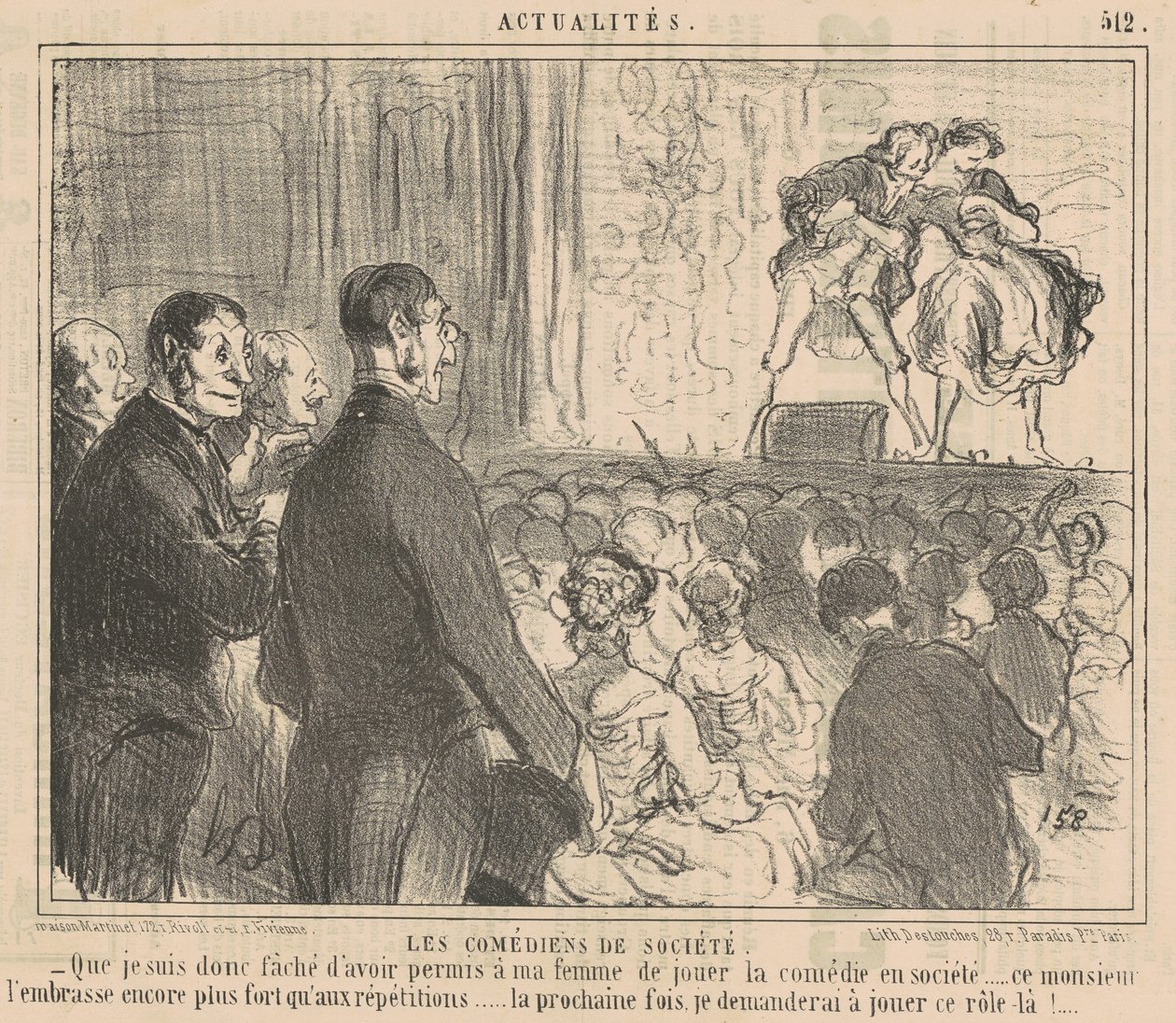 I comici di società da Honoré Daumier