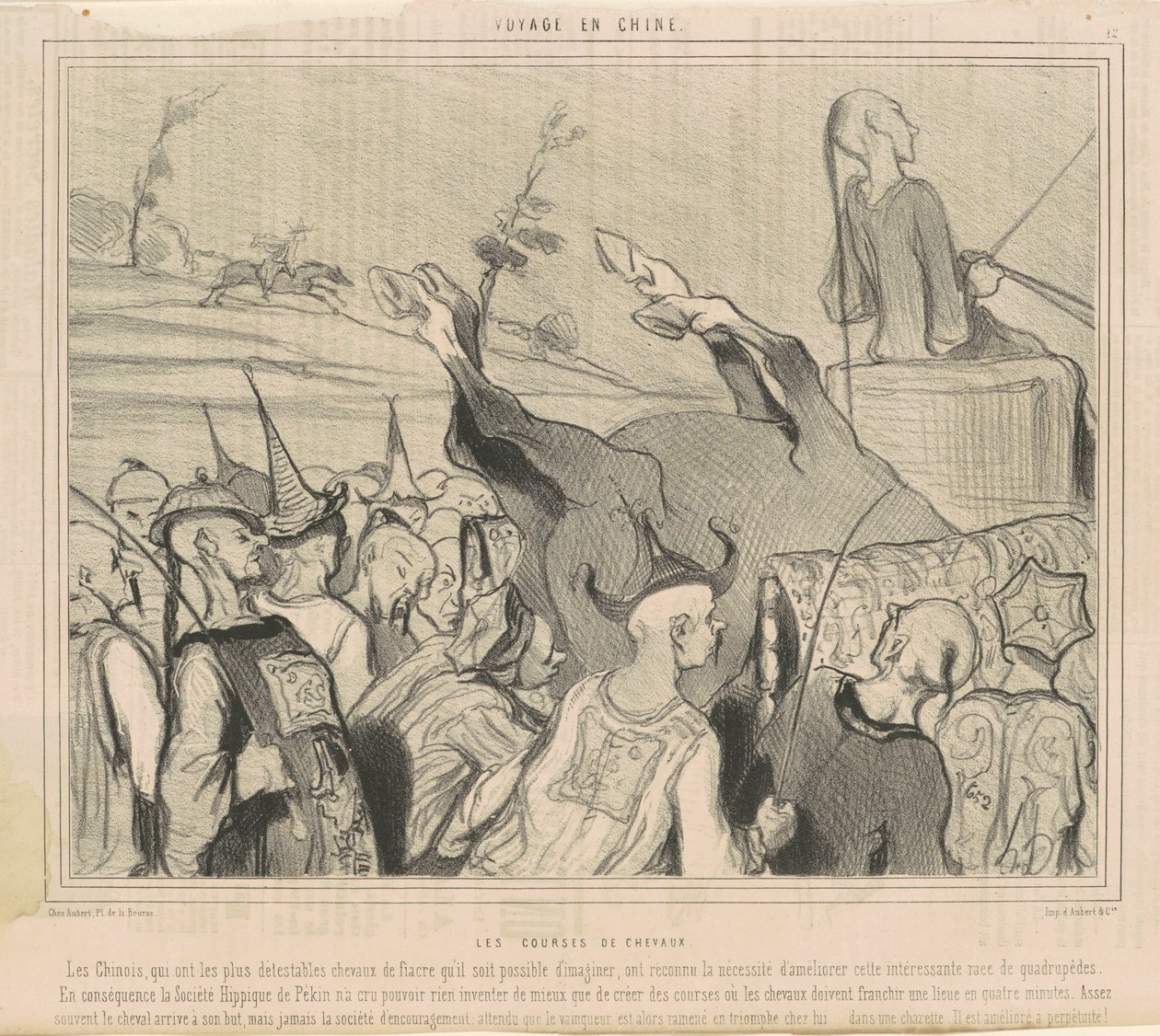 Le corse di cavalli da Honoré Daumier