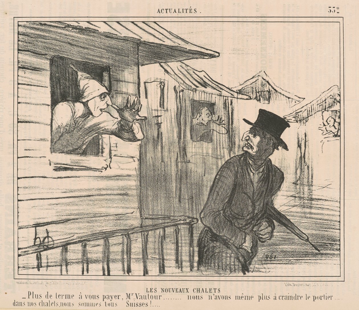 I nuovi chalet da Honoré Daumier