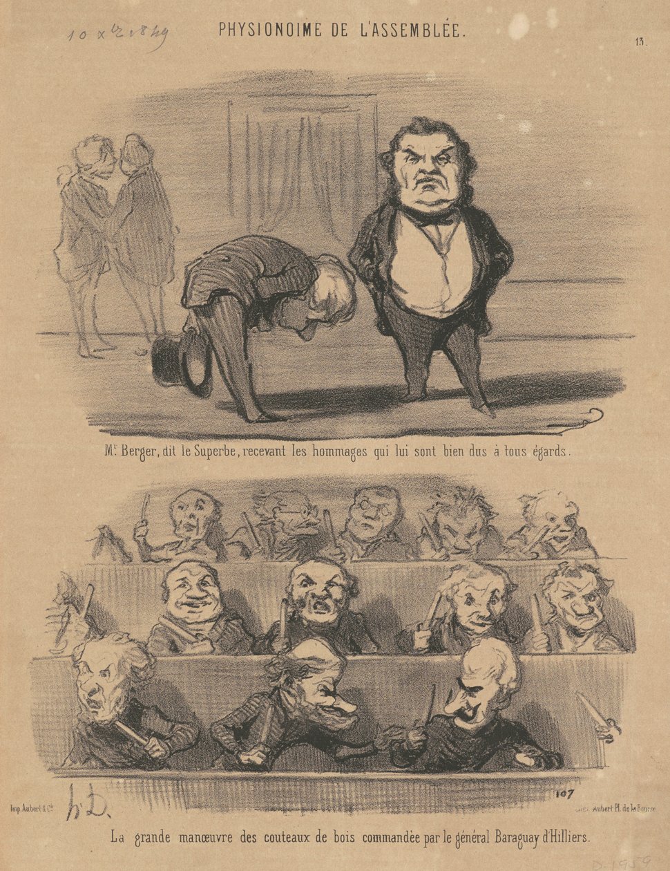 M. Berger, detto il superbo... da Honoré Daumier
