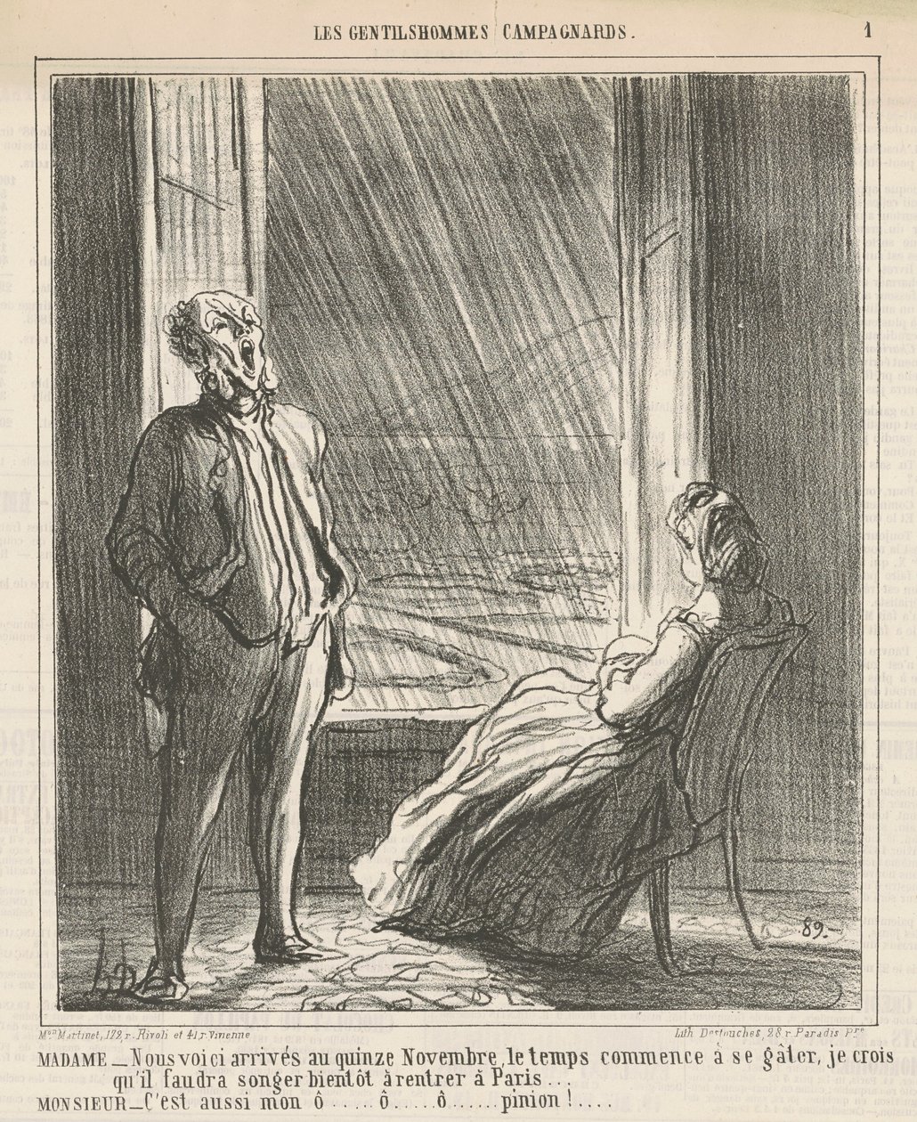 Signora... Eccoci... al quindici novembre da Honoré Daumier