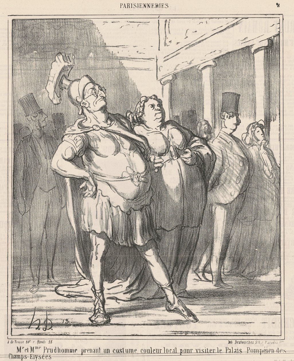 Il Signor e la Signora Prudhomme prendono un... da Honoré Daumier