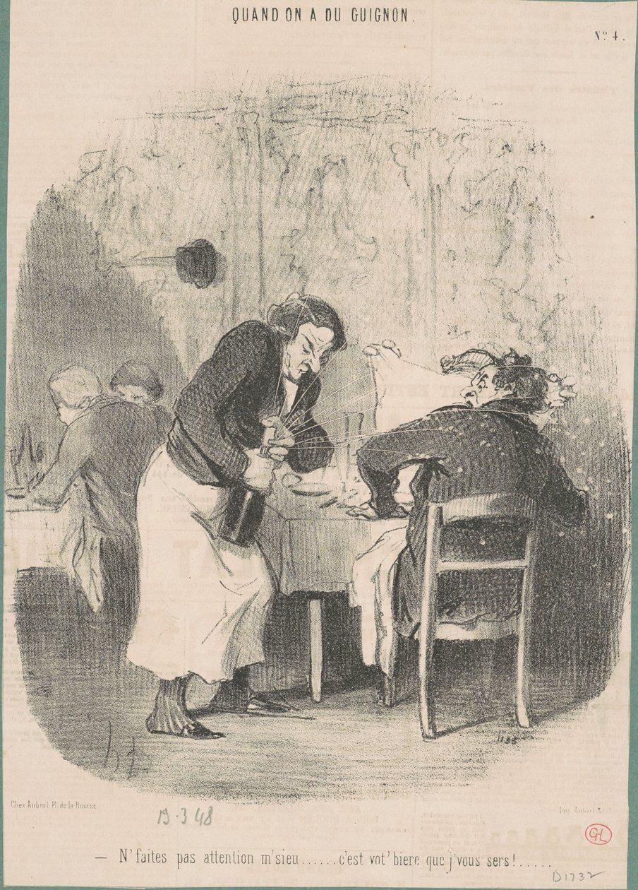 Non fate attenzione signore... da Honoré Daumier