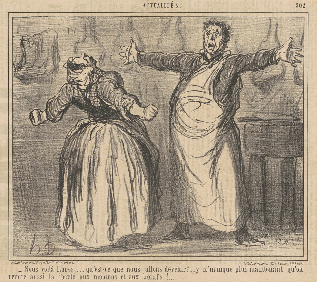 Eccoci liberi... da Honoré Daumier