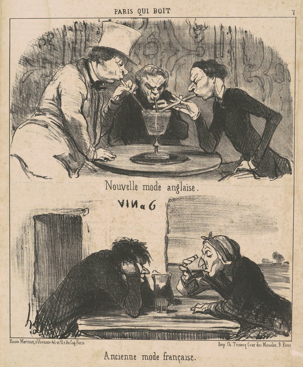 Nuova moda inglese da Honoré Daumier