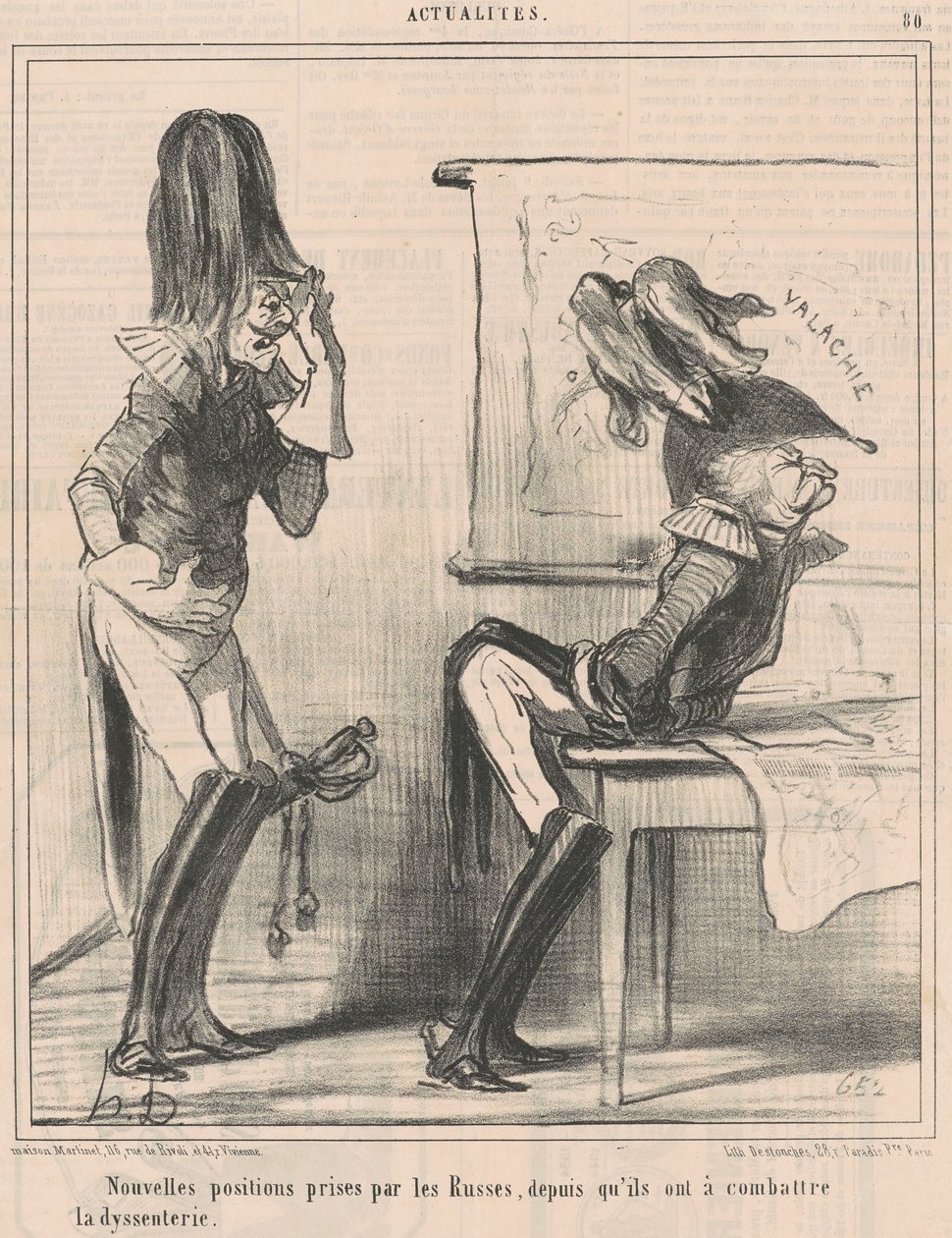 Nuove posizioni prese dai russi... da Honoré Daumier