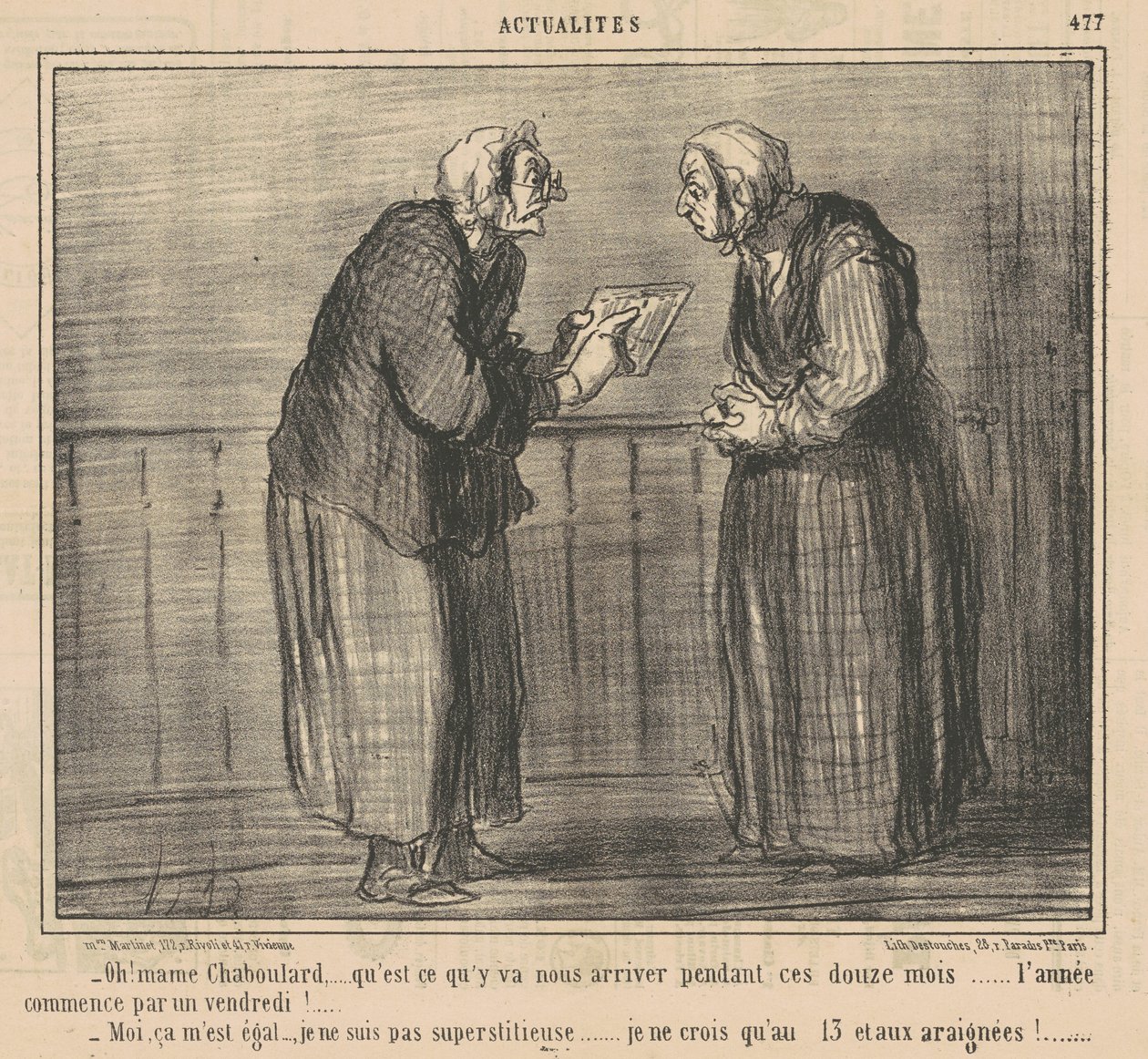Oh! Mamechaboulard ... cosa succederà ... da Honoré Daumier