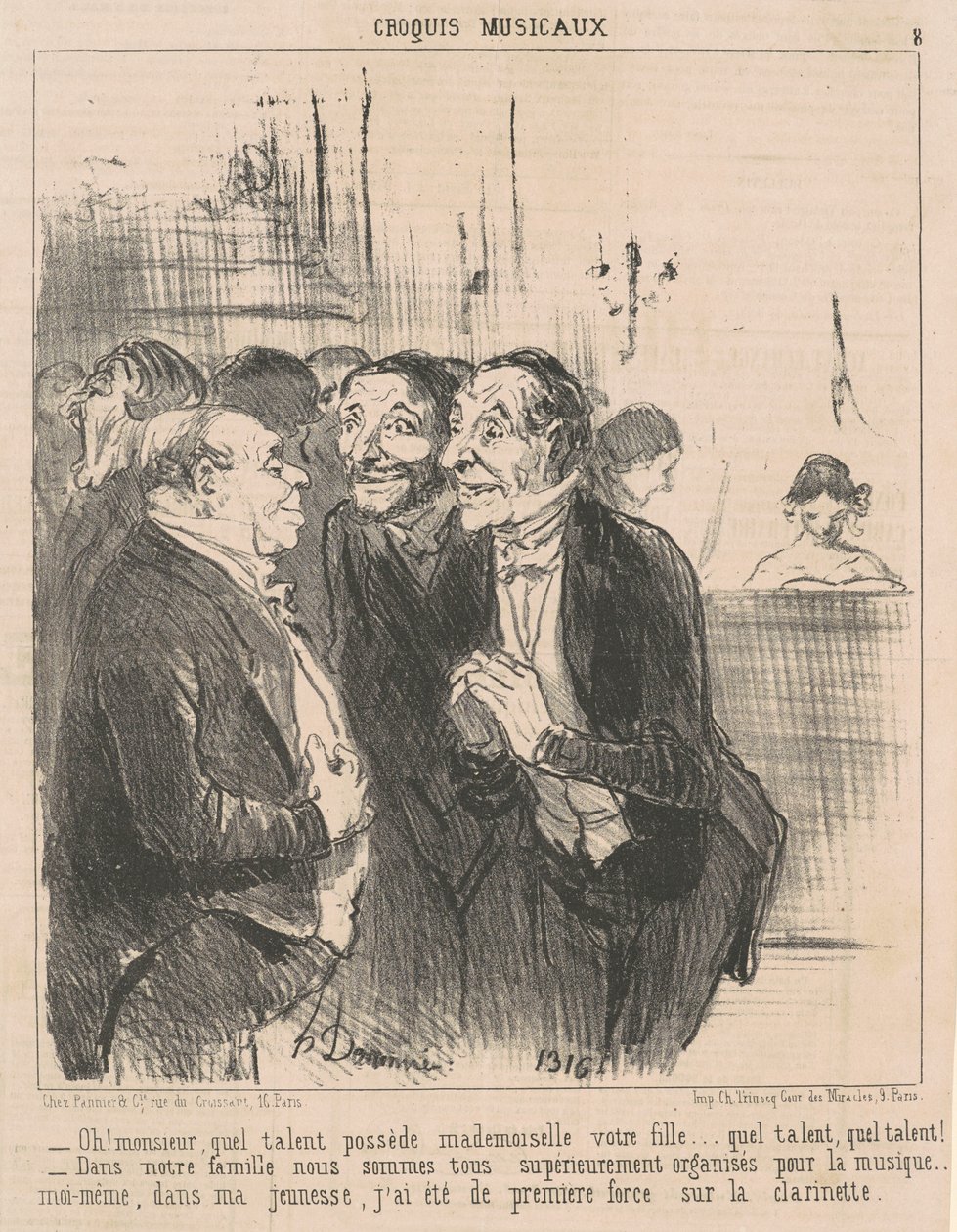 Oh! Signore, che talento possiede ... da Honoré Daumier