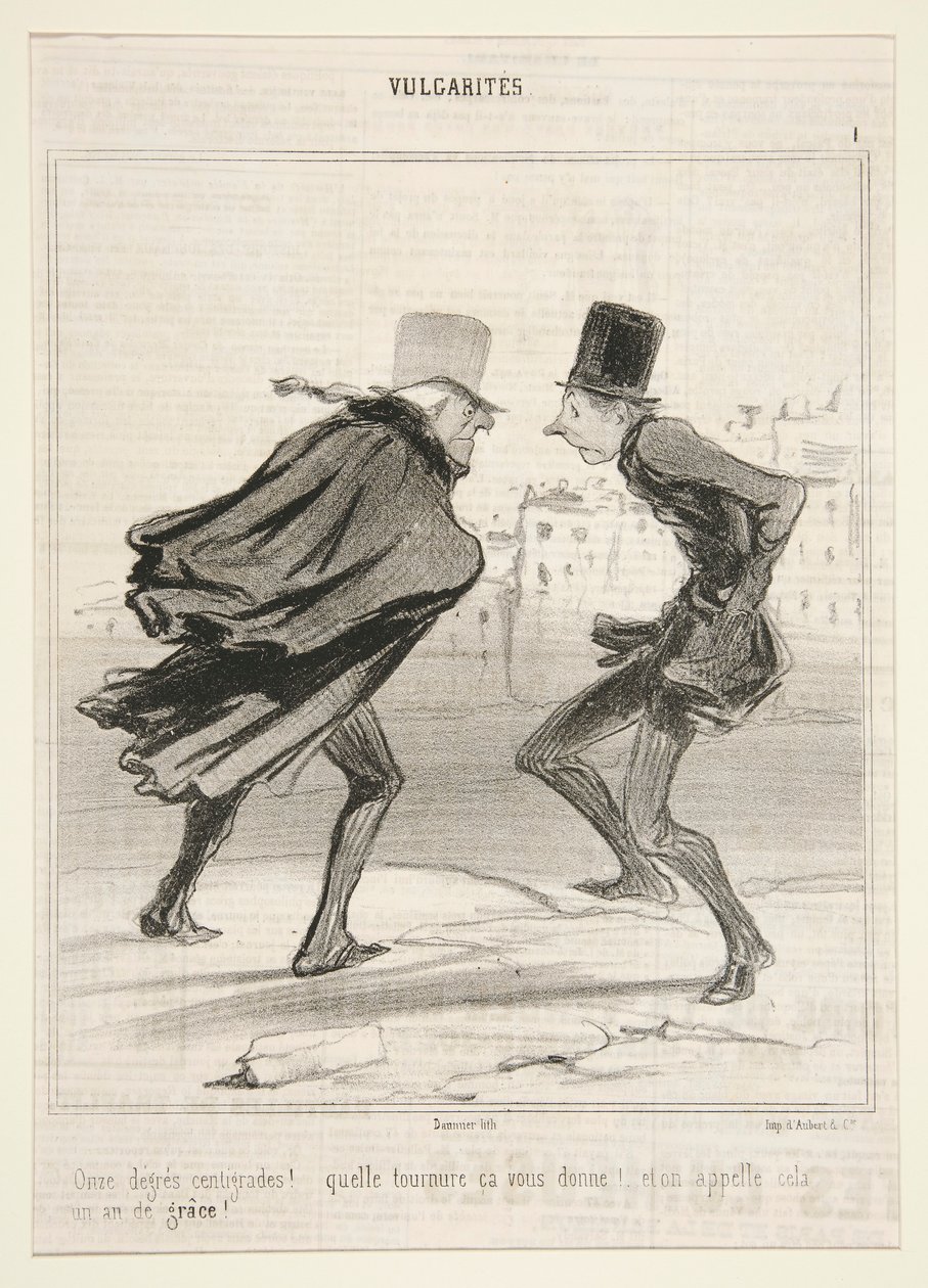 Undici gradi centigradi! da Honoré Daumier