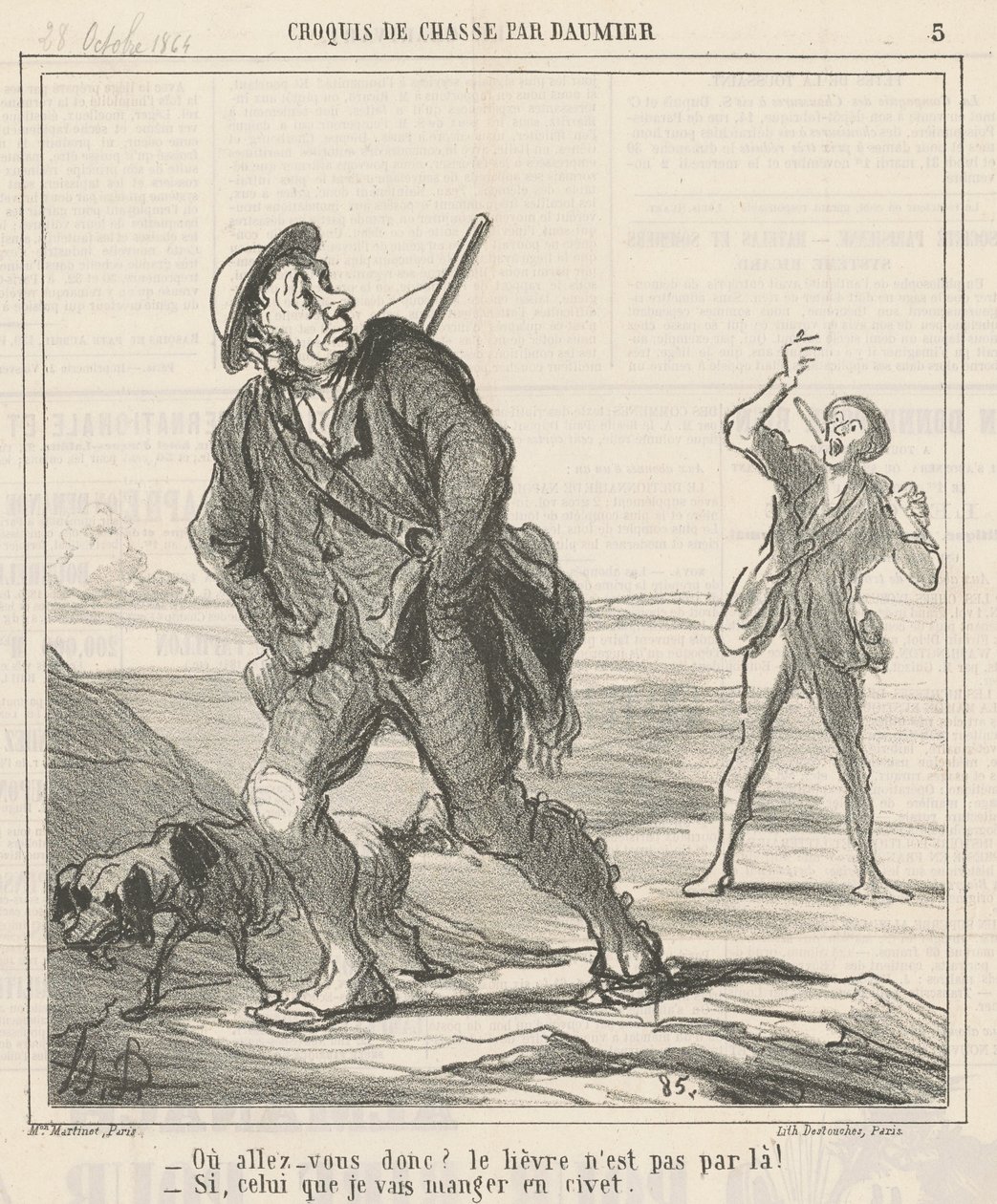 Dove andate dunque? da Honoré Daumier