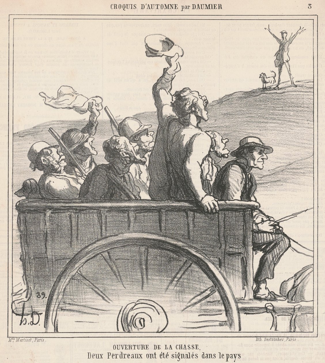 Apertura della caccia da Honoré Daumier