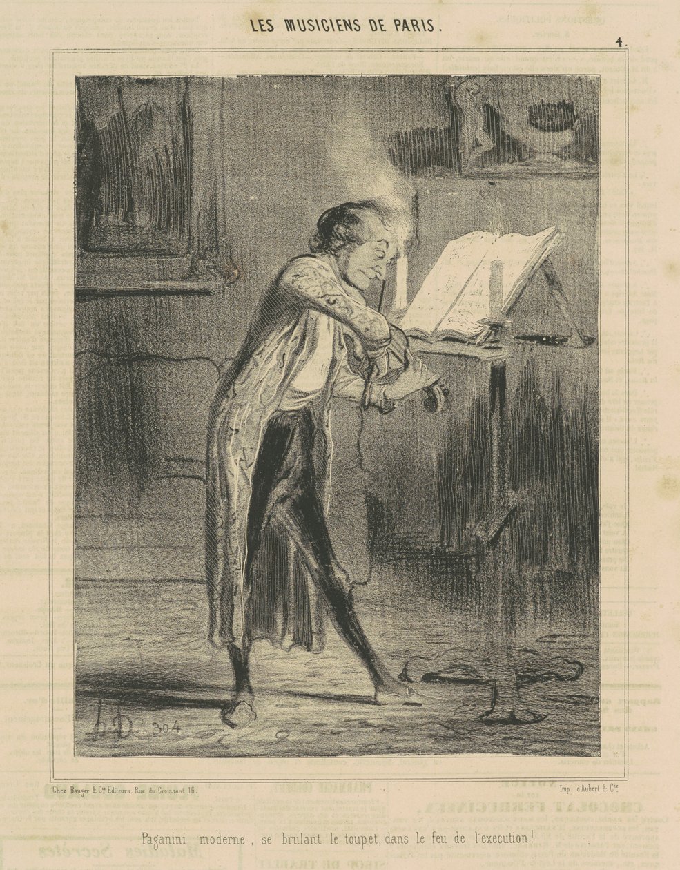 Paganini moderno da Honoré Daumier