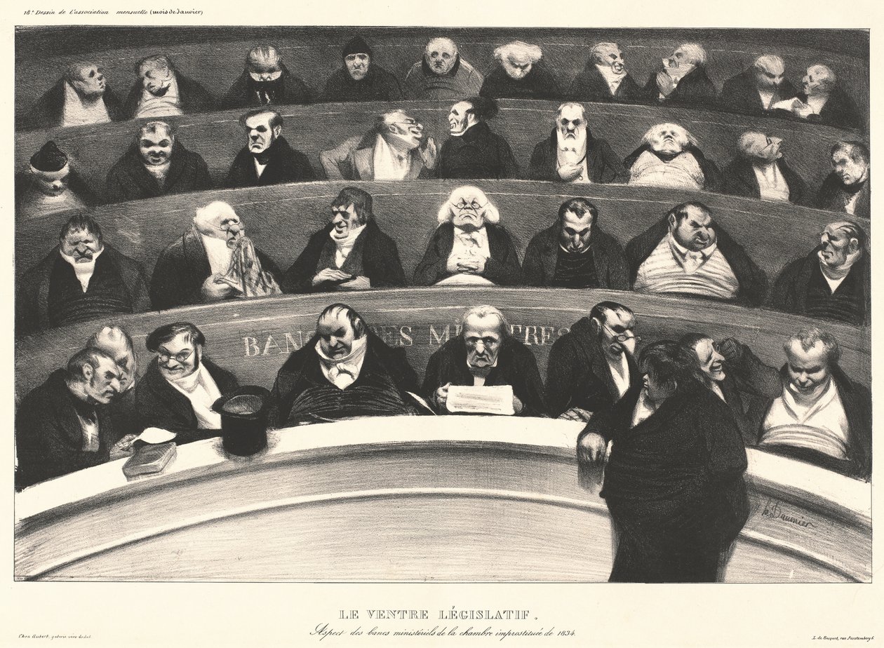 Pance parlamentari da Honoré Daumier