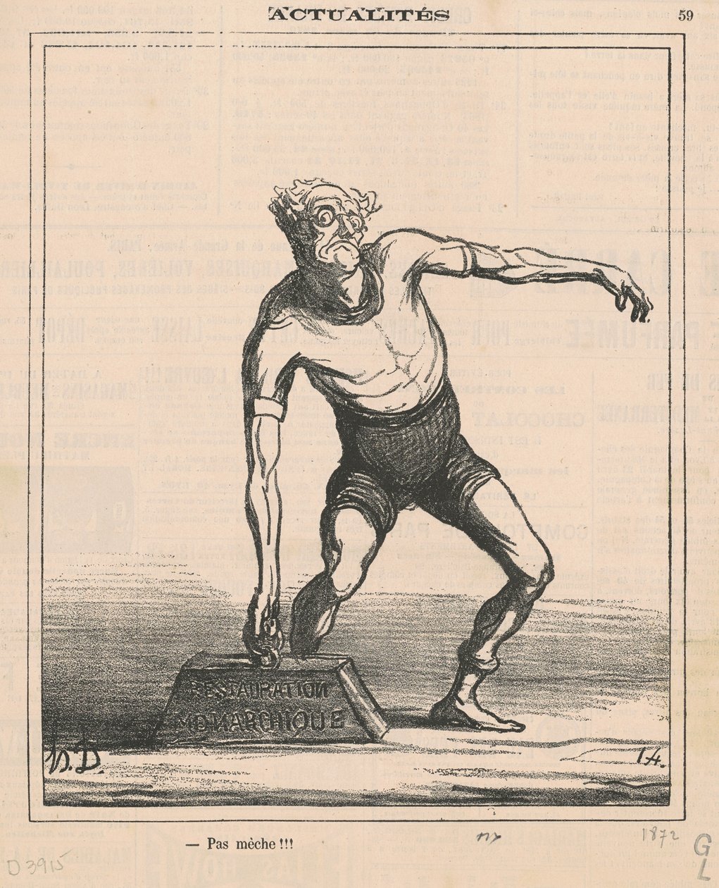 Pas mèche!!! da Honoré Daumier