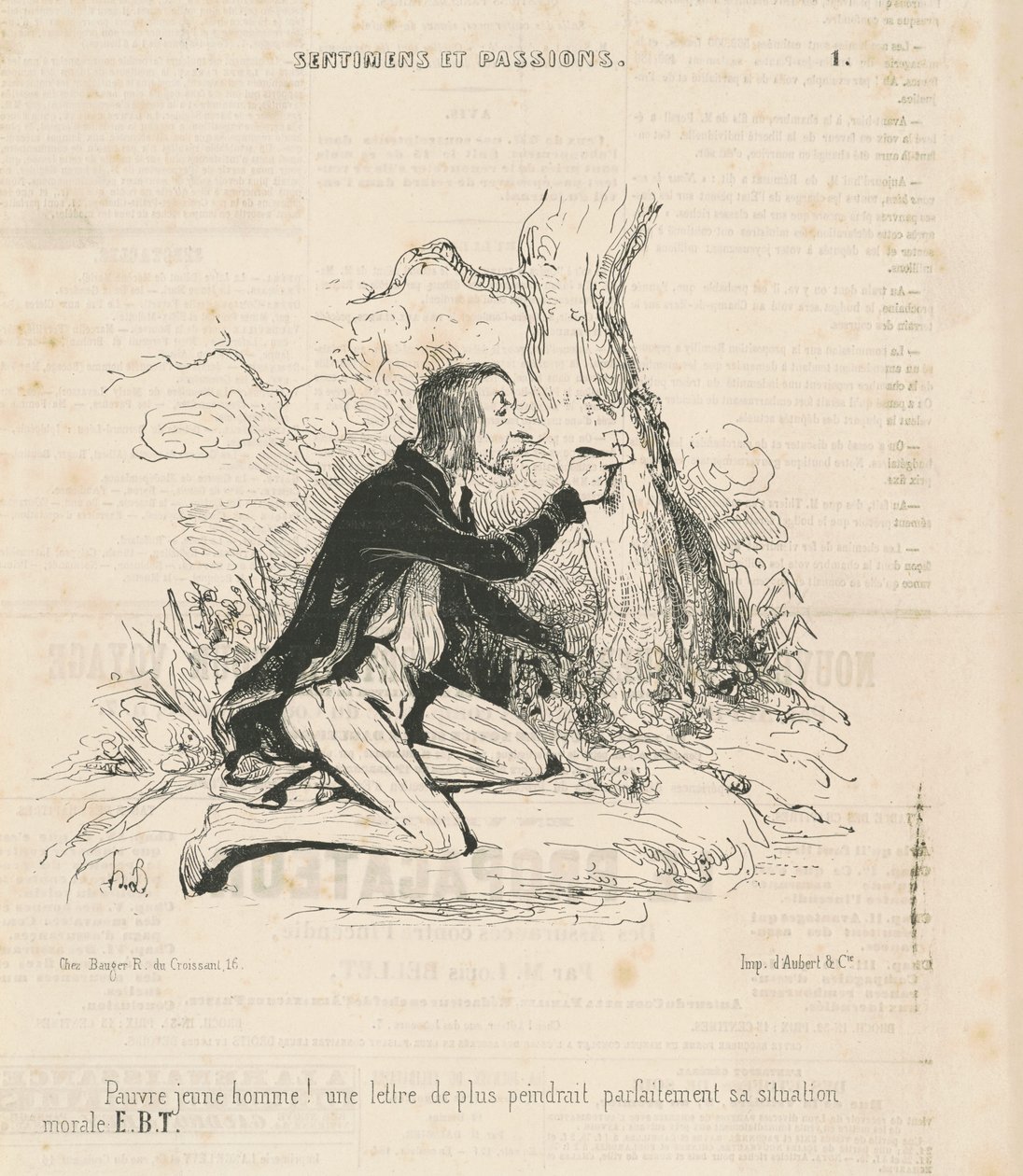 Povero giovane! da Honoré Daumier