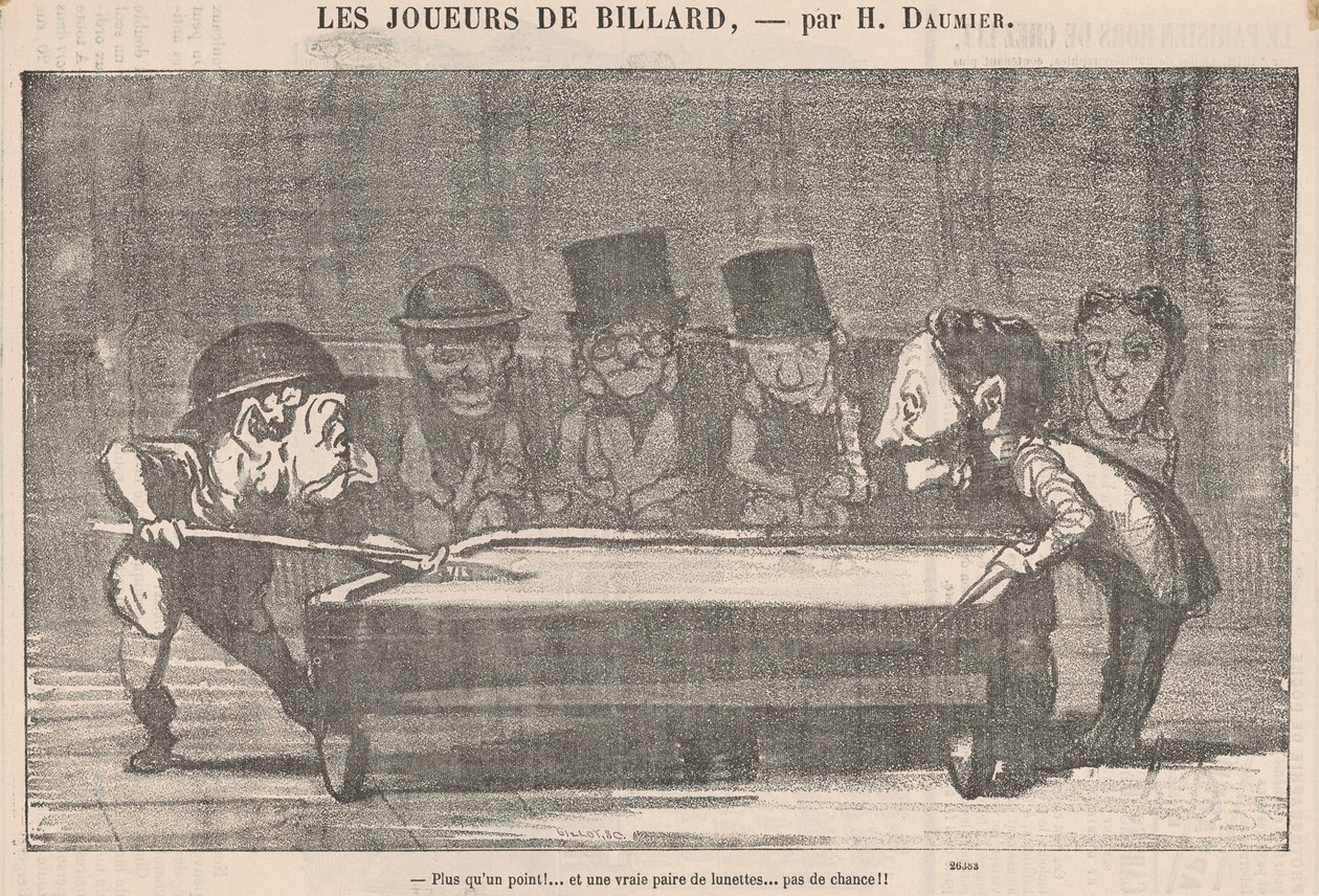 Più di un punto! ... Nessuna fortuna!! da Honoré Daumier