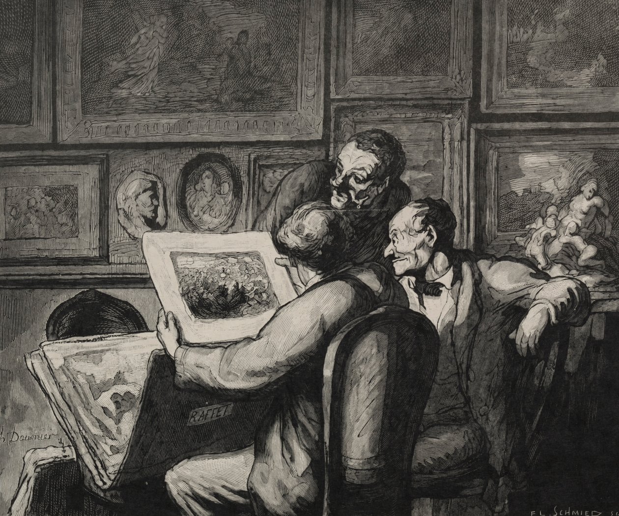 Appassionati di stampe da Honoré Daumier