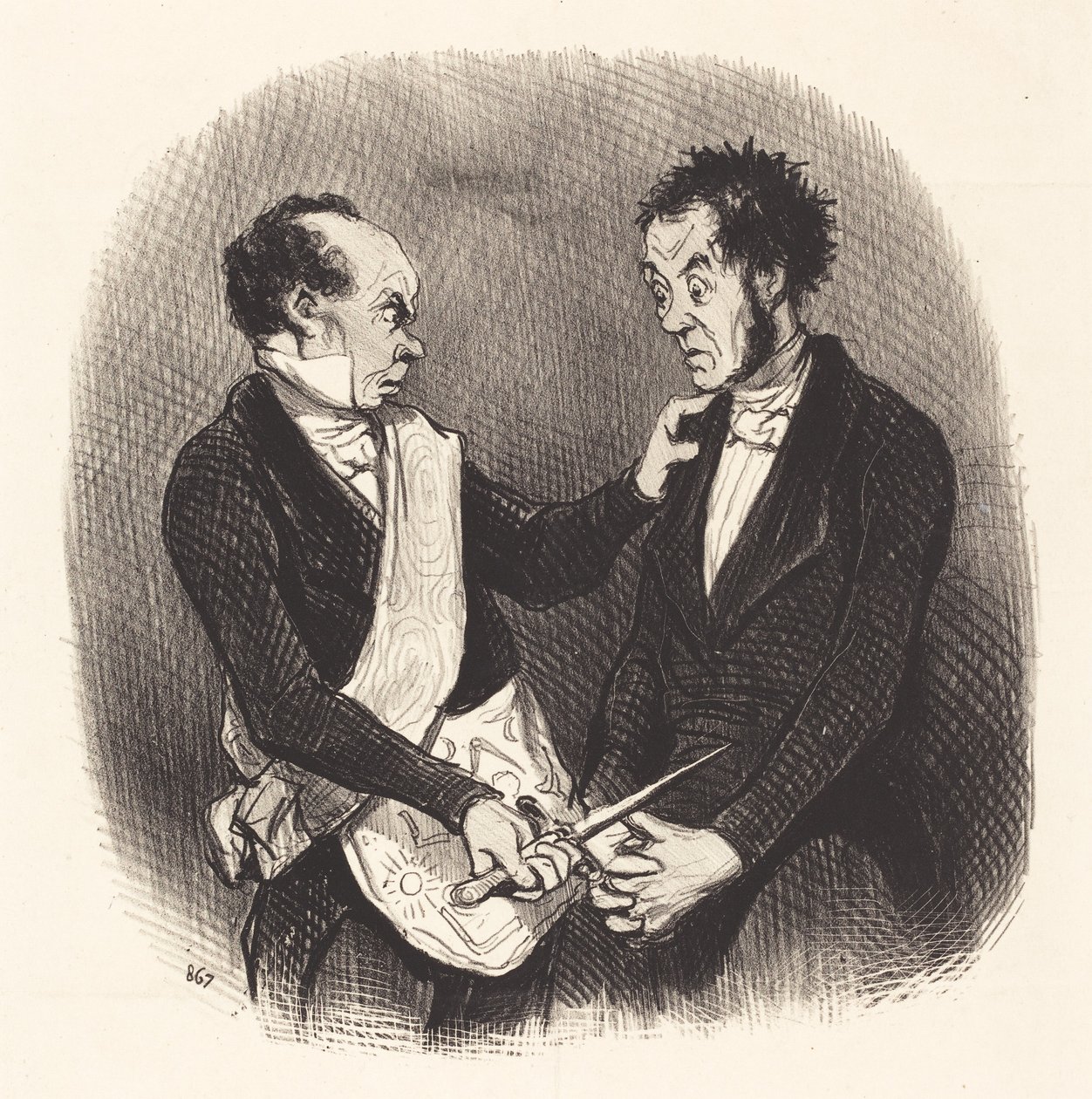 Ricevimento di un Massone da Honoré Daumier
