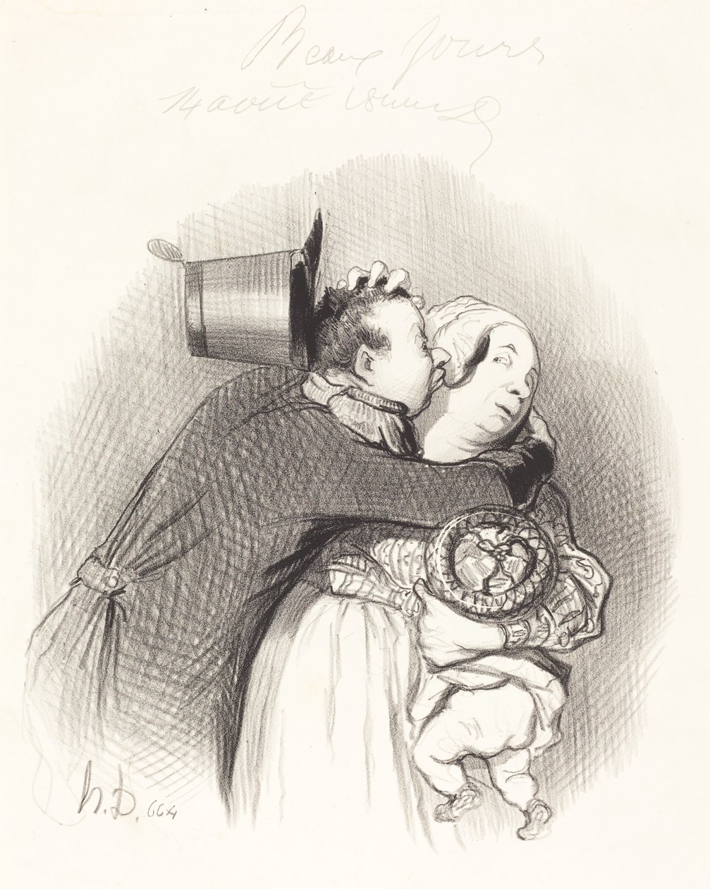 Incontro della contadina da Honoré Daumier
