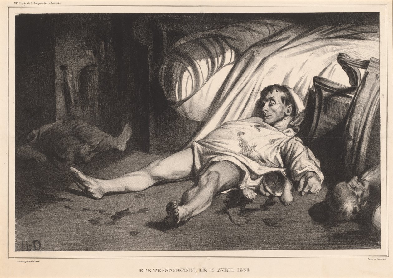 Rue Transnonain, il 15 aprile 1834 da Honoré Daumier