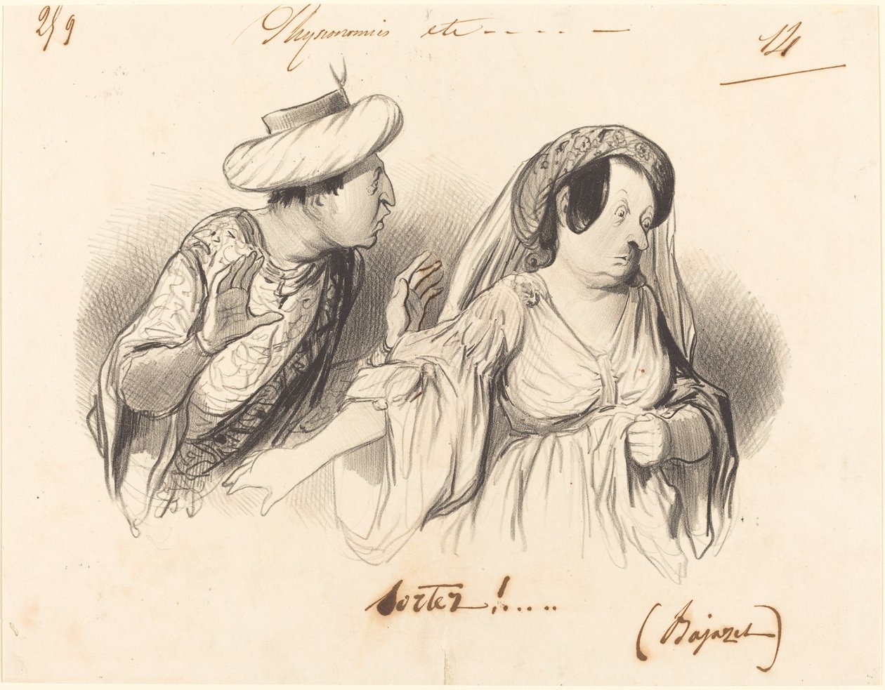 Uscite!... (Bajazet) da Honoré Daumier
