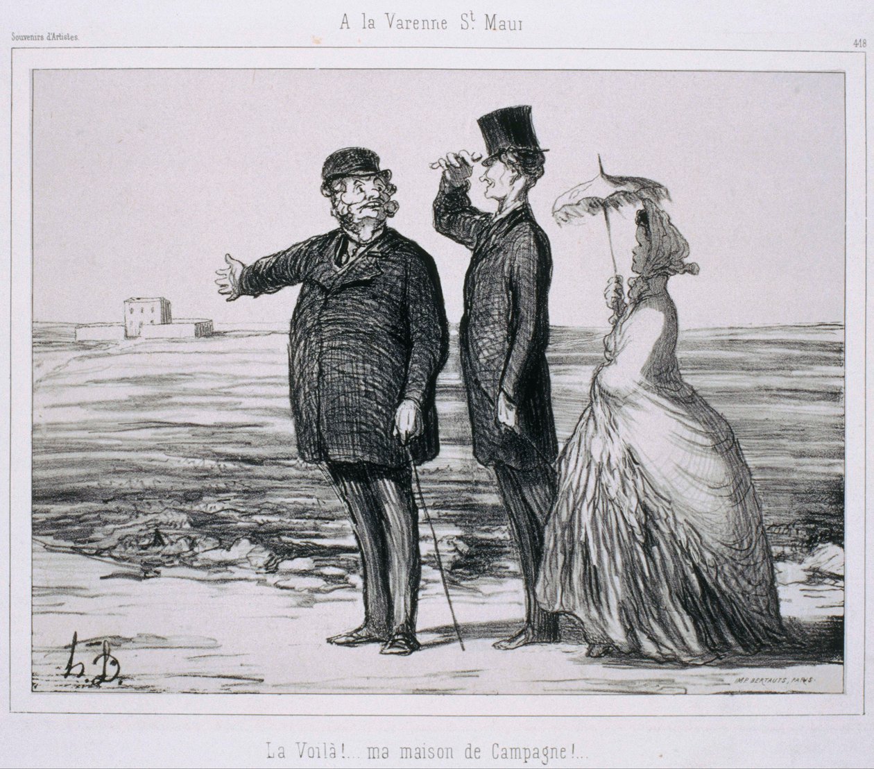Ricordo di Artisti- A La Varenne-Saint-Maur da Honoré Daumier