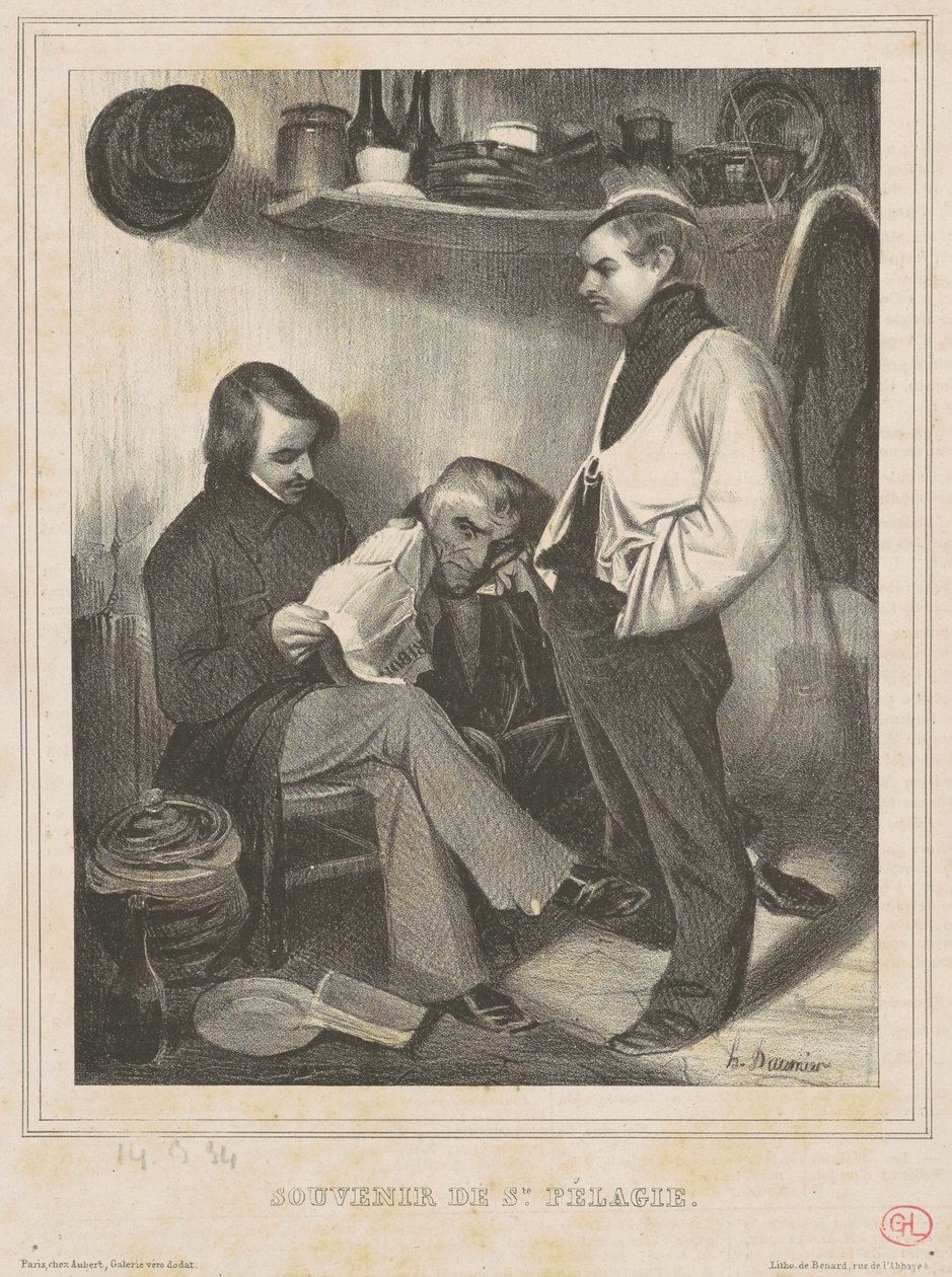 Ricordo di Santa Pelagia da Honoré Daumier
