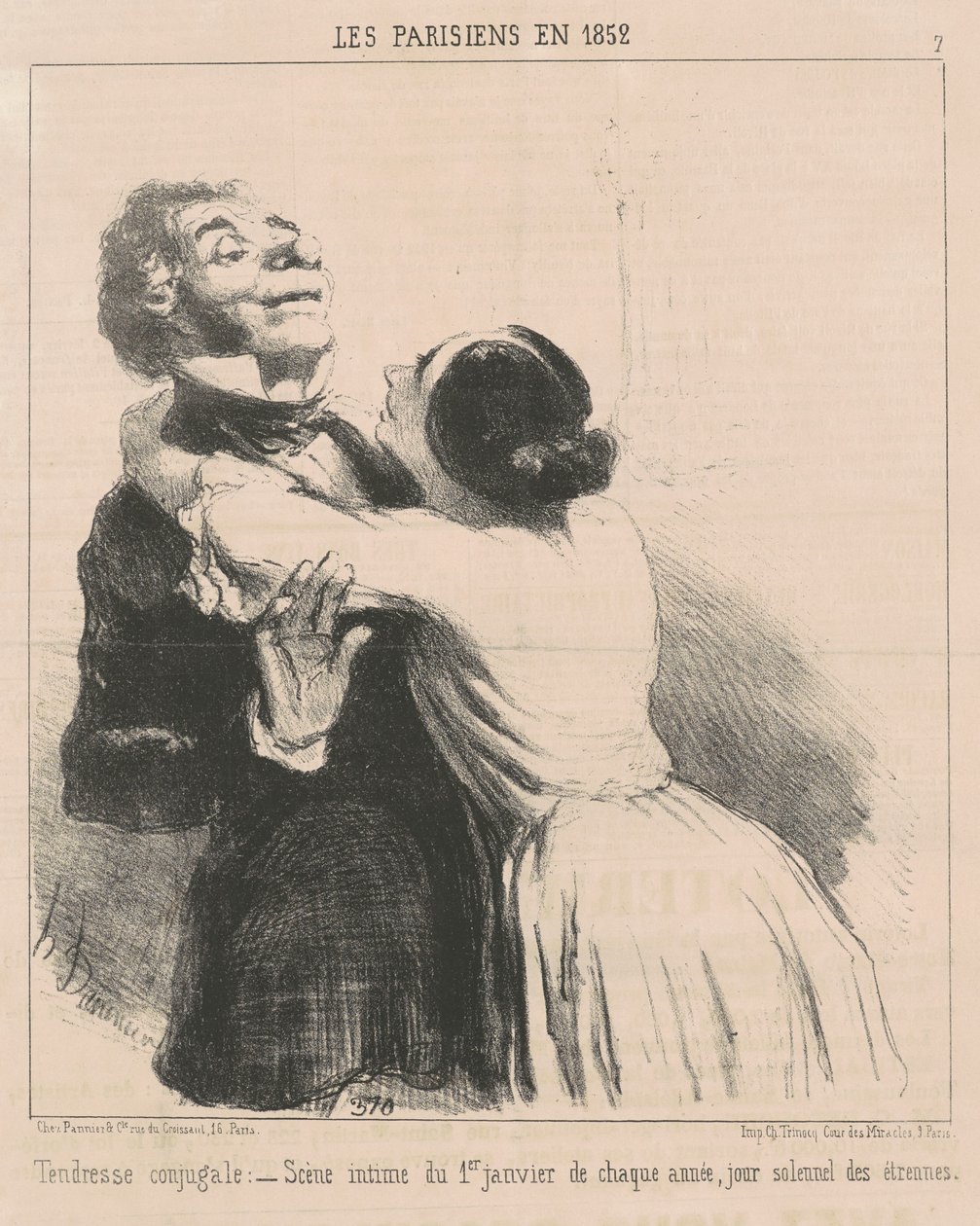 Tenerezza coniugale da Honoré Daumier
