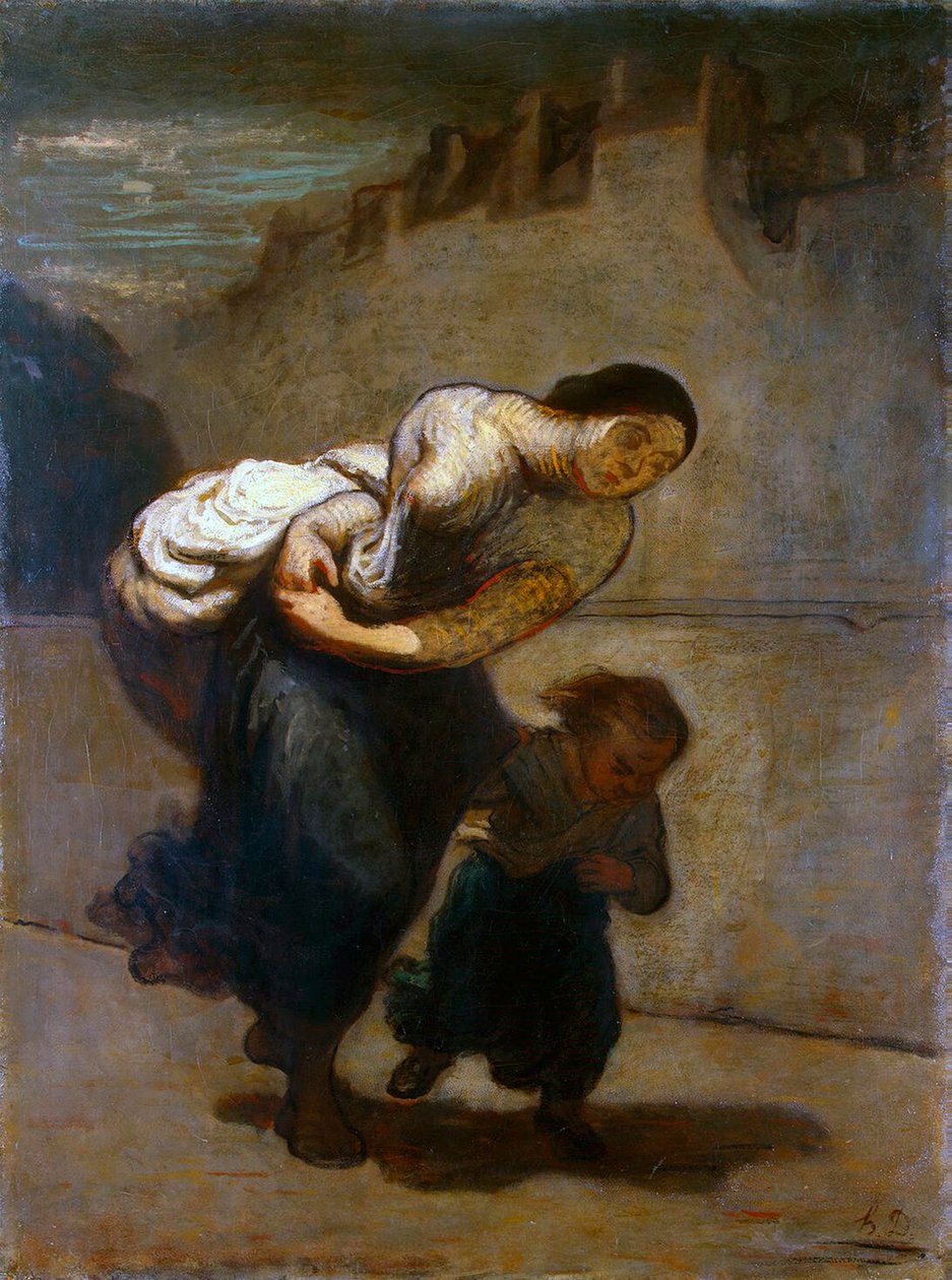 Il fardello, 1850-1852 da Honoré Daumier