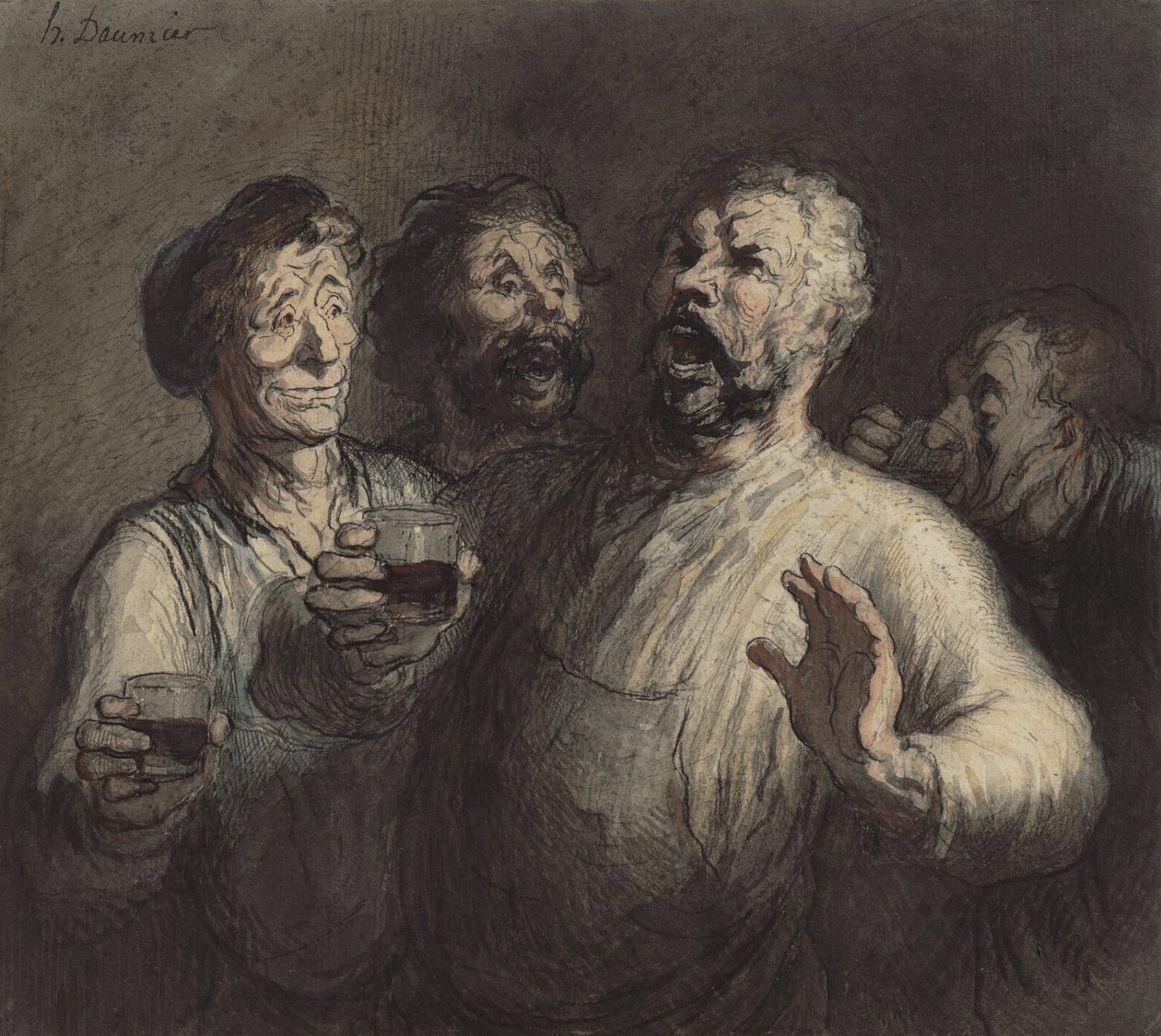 I bevitori da Honoré Daumier