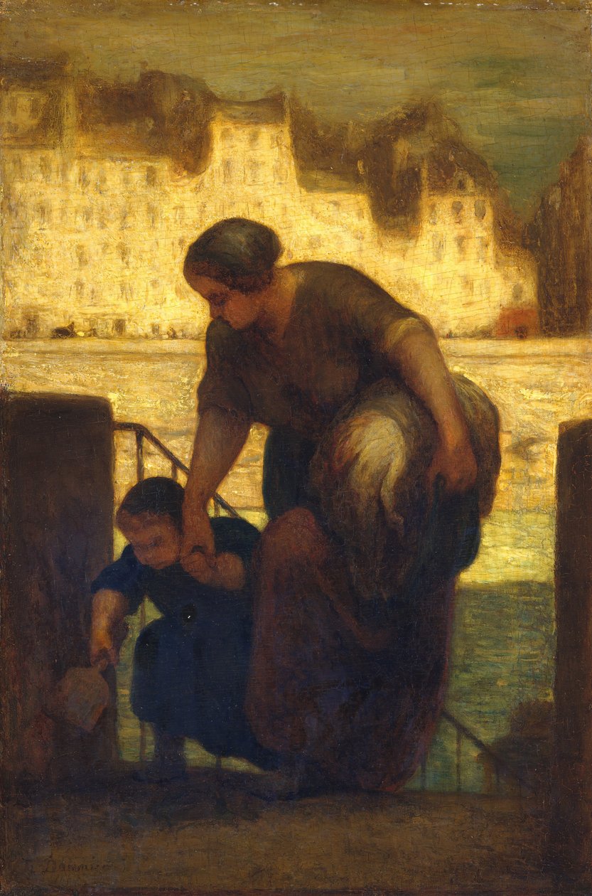 La lavandaia, 186[3] da Honoré Daumier
