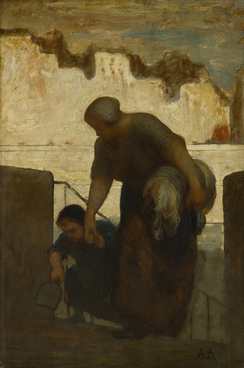 La Lavandaia, ca 1863 da Honoré Daumier