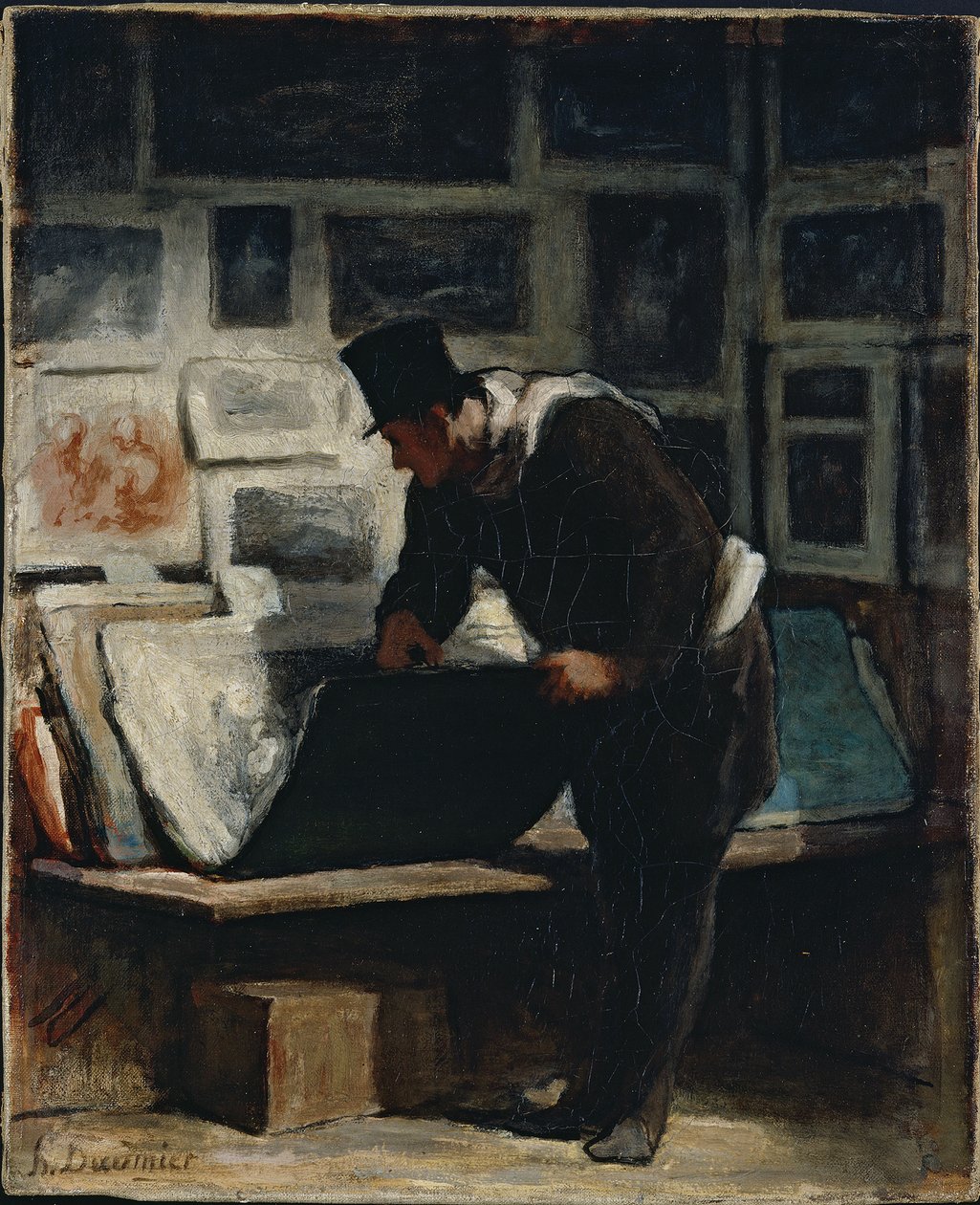 Il collezionista di stampe da Honoré Daumier