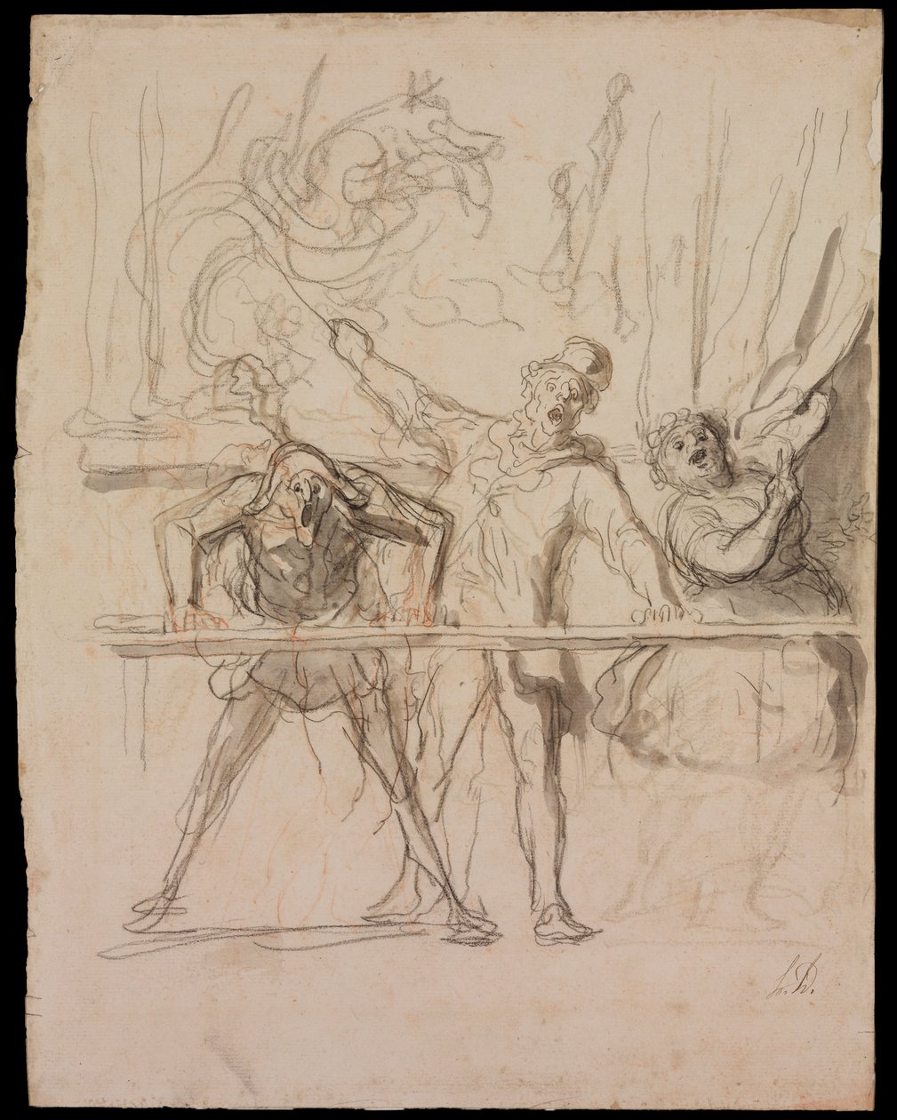 Lo spettacolo collaterale da Honoré Daumier
