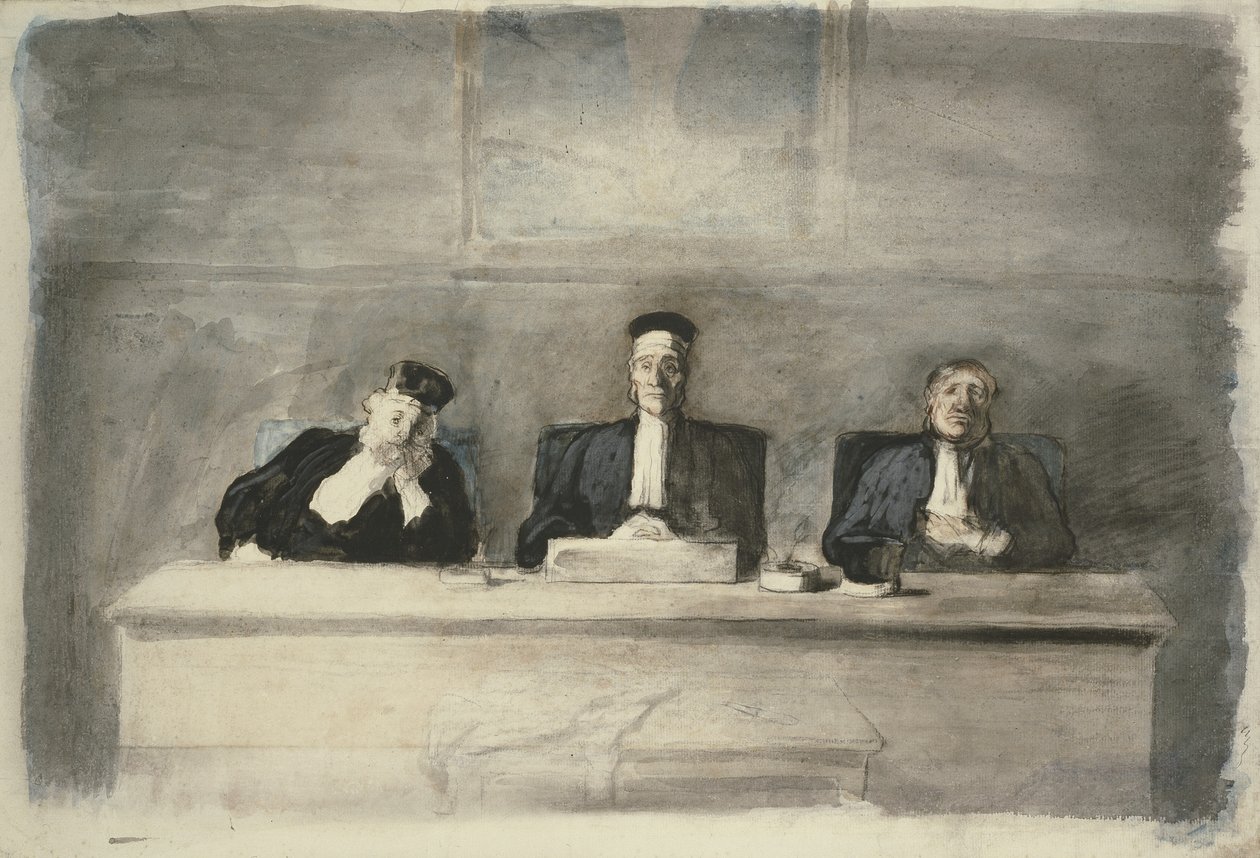 I tre giudici, 1858-60 da Honoré Daumier