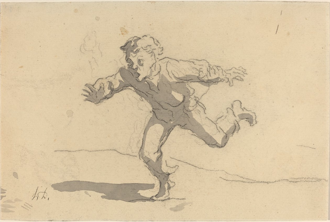 Il giovane corriere da Honoré Daumier