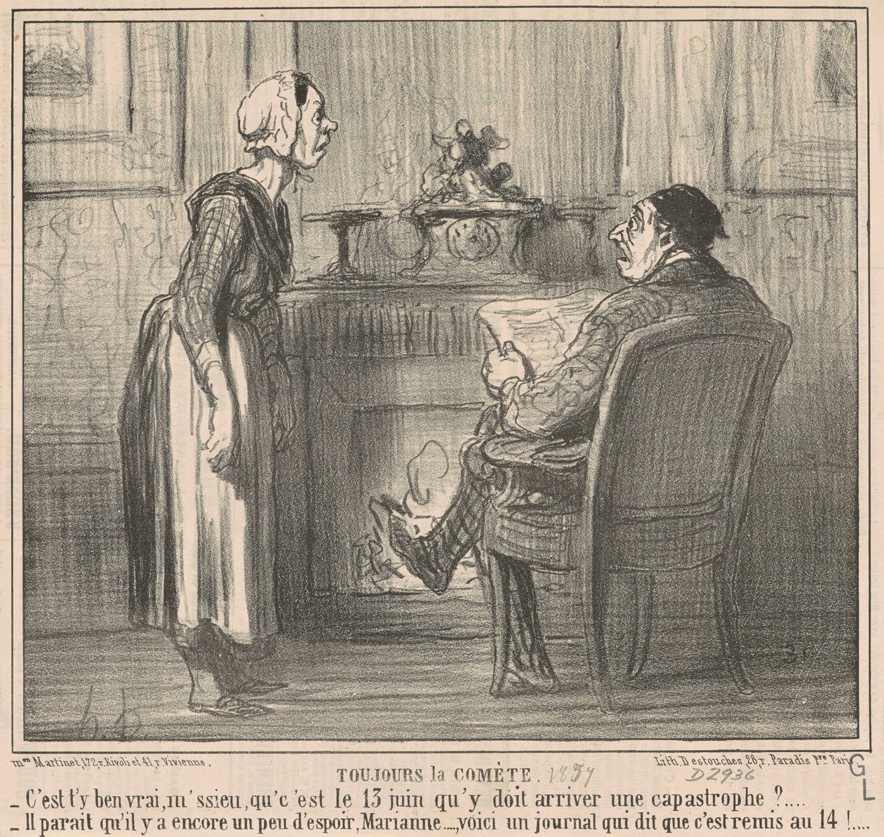 Toujours la comète da Honoré Daumier