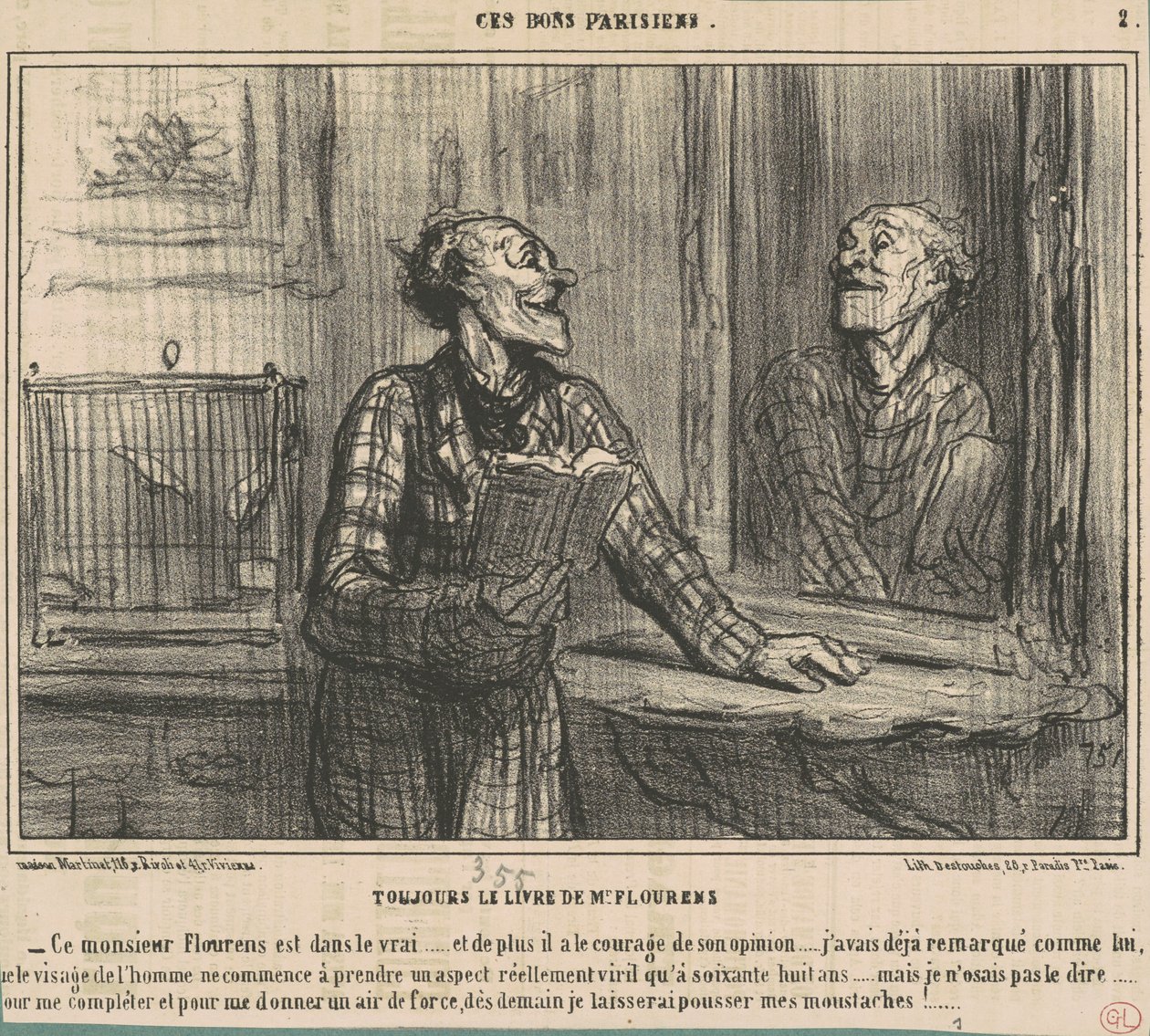 Sempre il libro di M. Flourens da Honoré Daumier