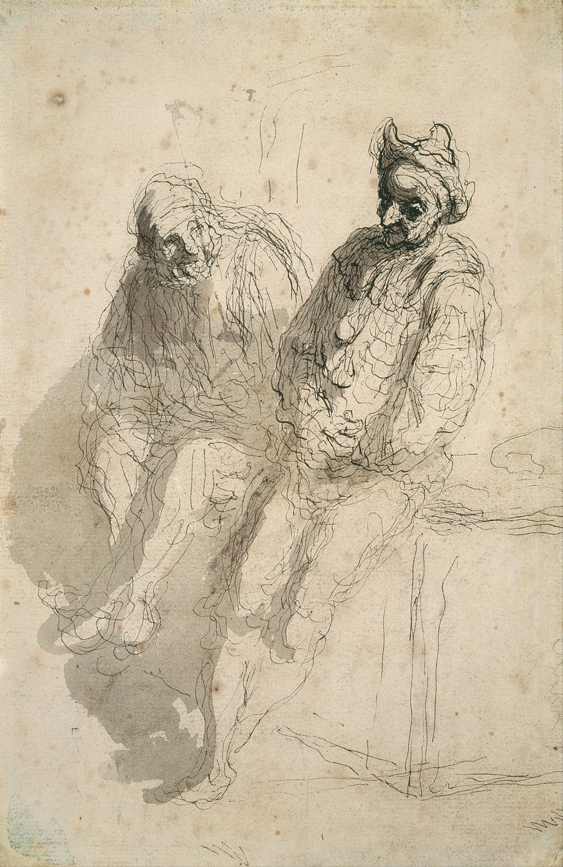 Due saltimbanchi da Honoré Daumier
