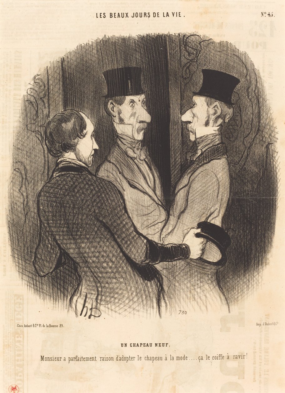 Un cappello nuovo da Honoré Daumier