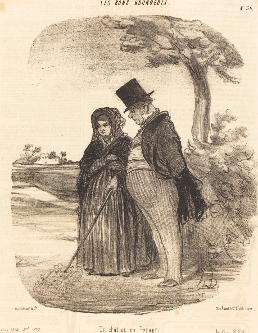 Un castello in Spagna da Honoré Daumier