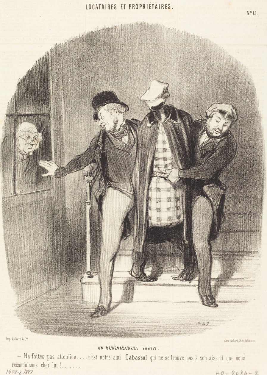 Un trasloco furtivo da Honoré Daumier
