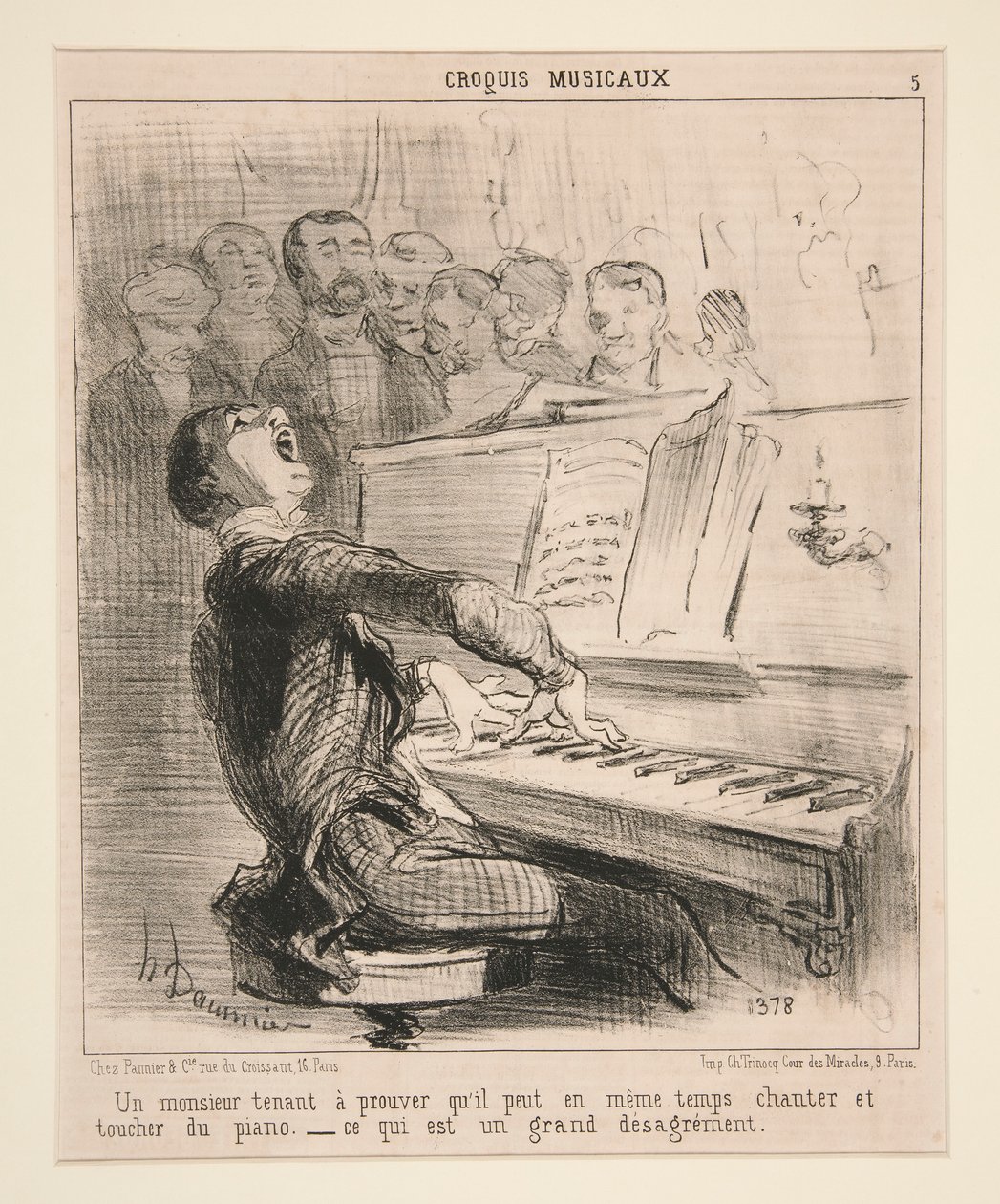 Un signore che tiene a provare che da Honoré Daumier