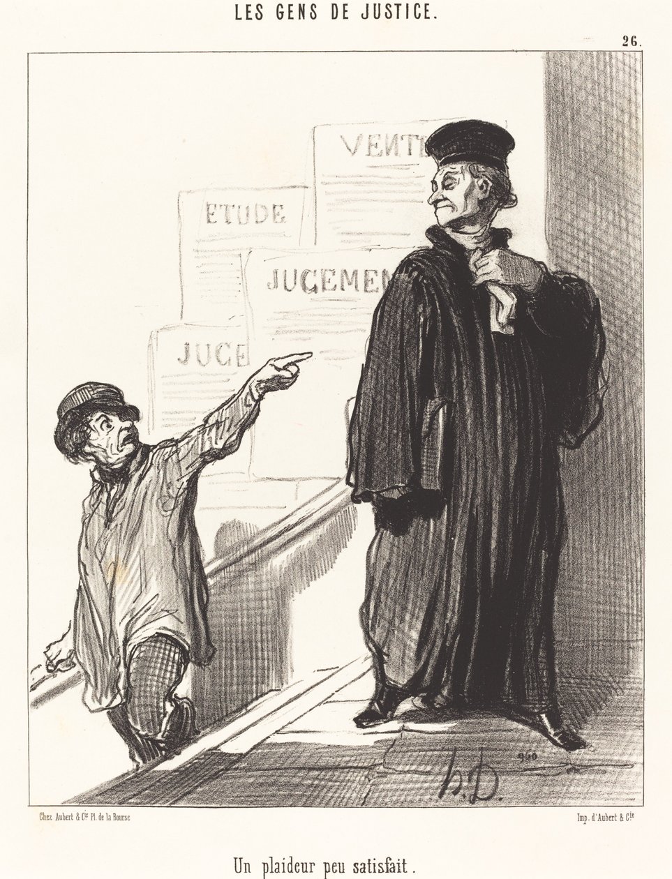 Un litigante poco soddisfatto da Honoré Daumier