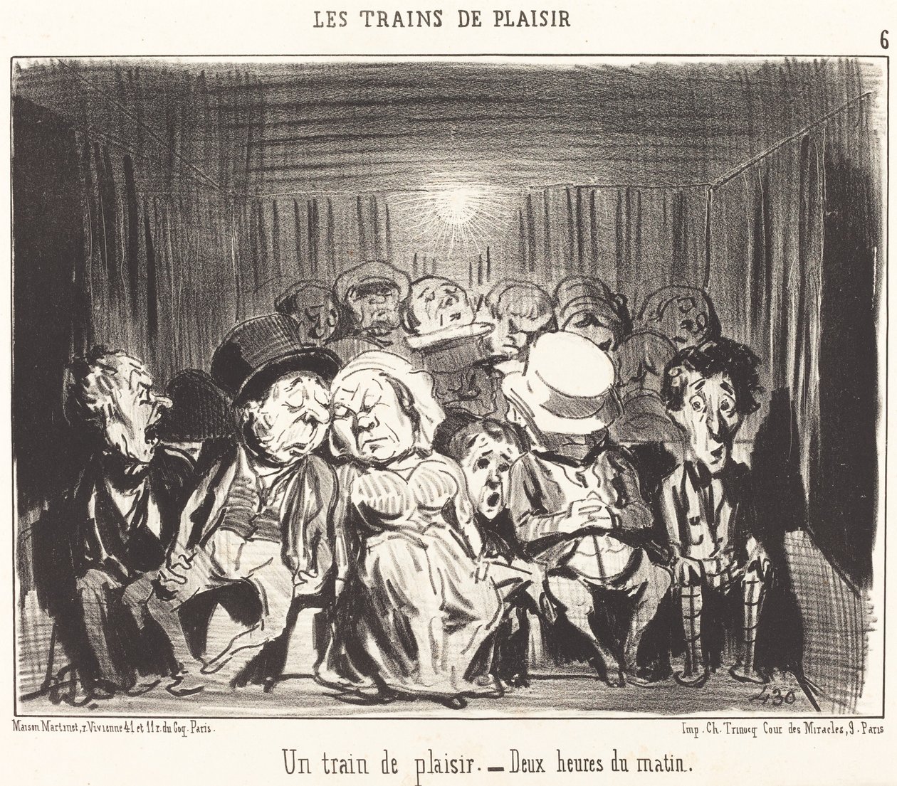Un treno di piacere da Honoré Daumier