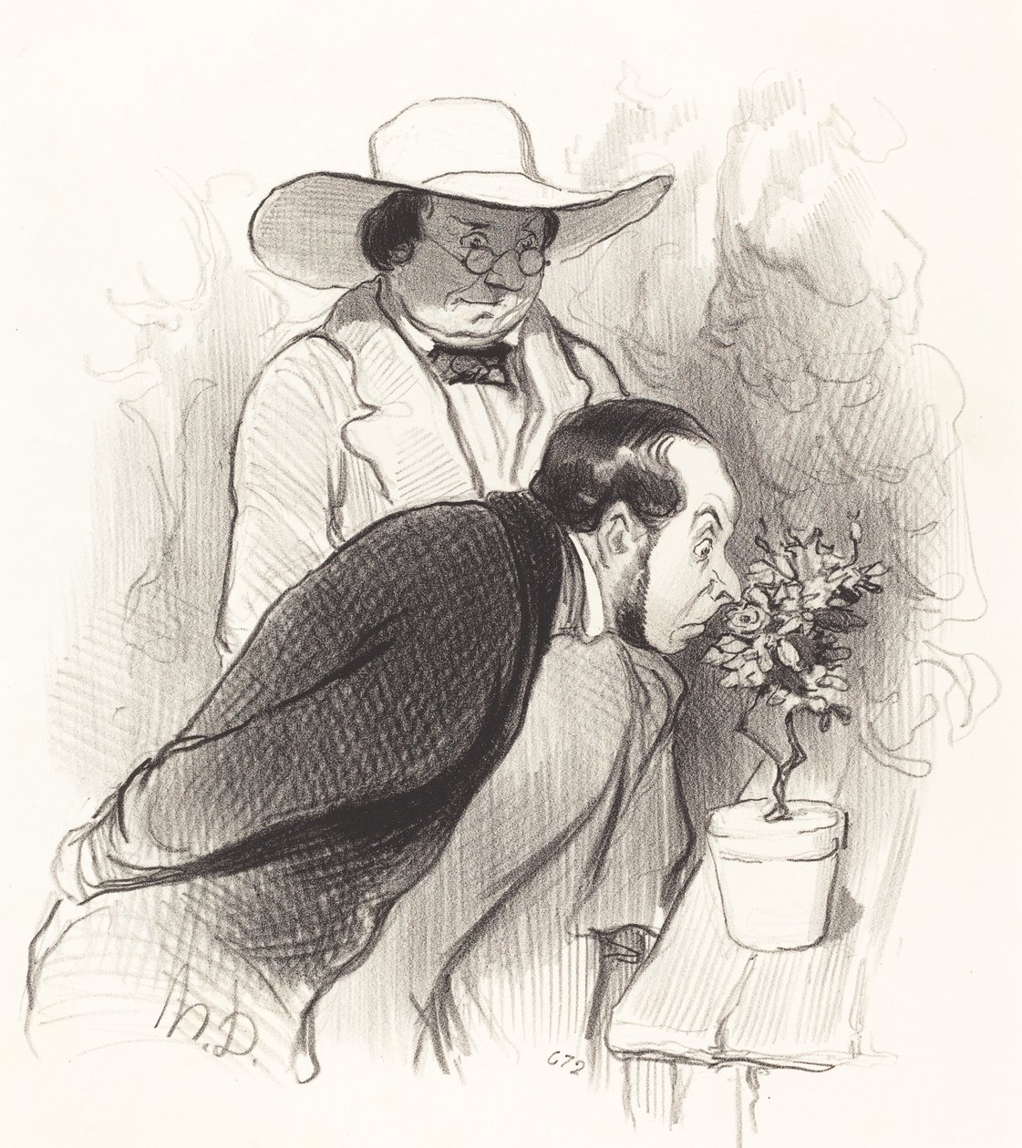 Un trionfo del botanico da Honoré Daumier