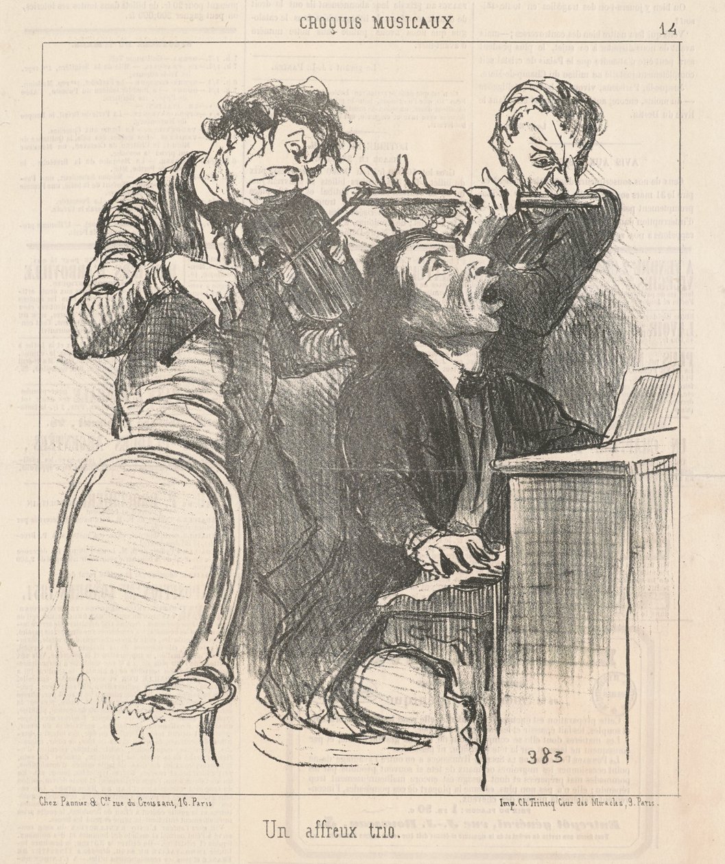 Un affeux trio da Honoré Daumier