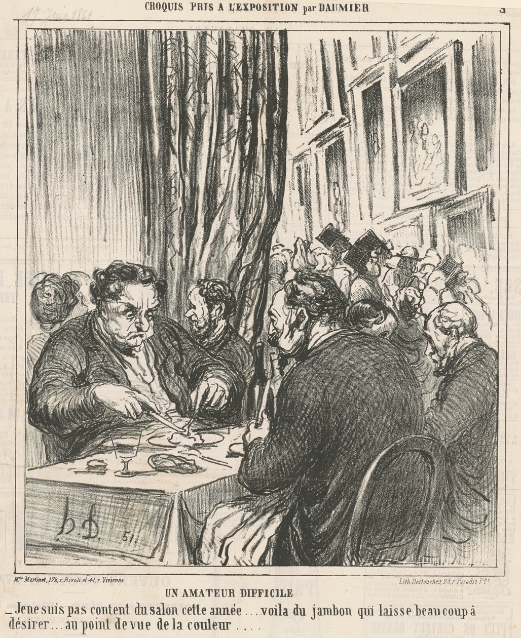 Un dilettante difficile da Honoré Daumier