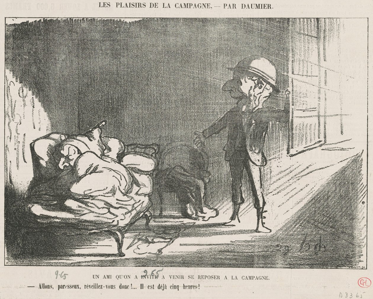Un amico che si è invitato... da Honoré Daumier