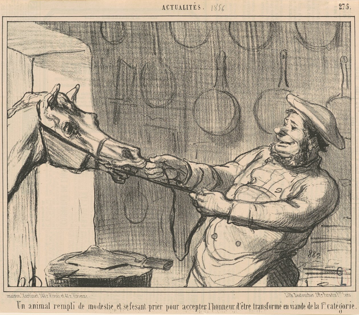 Un animale pieno di modestia da Honoré Daumier